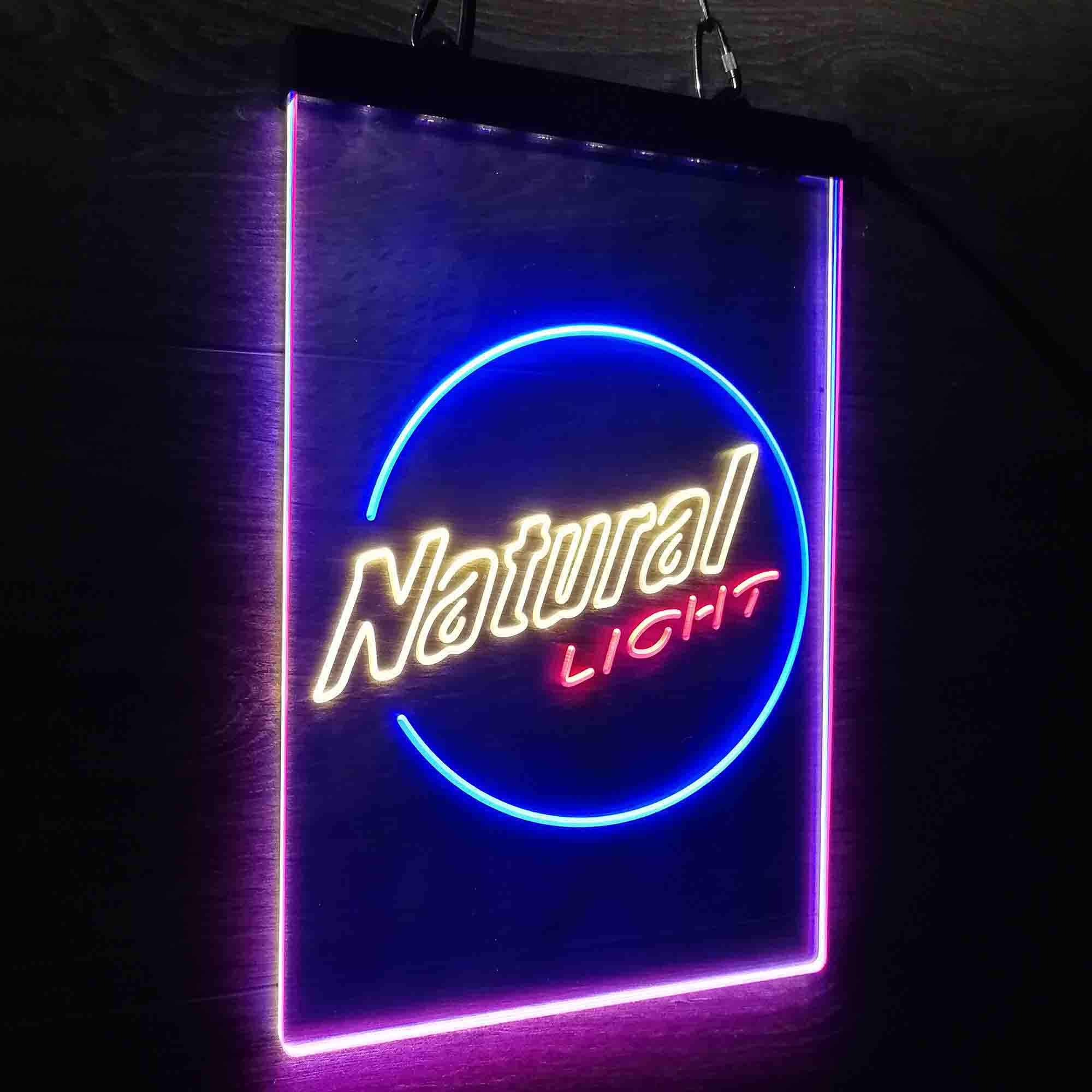 Natural Light Circle Bar Neon LED Sign 3 Colors