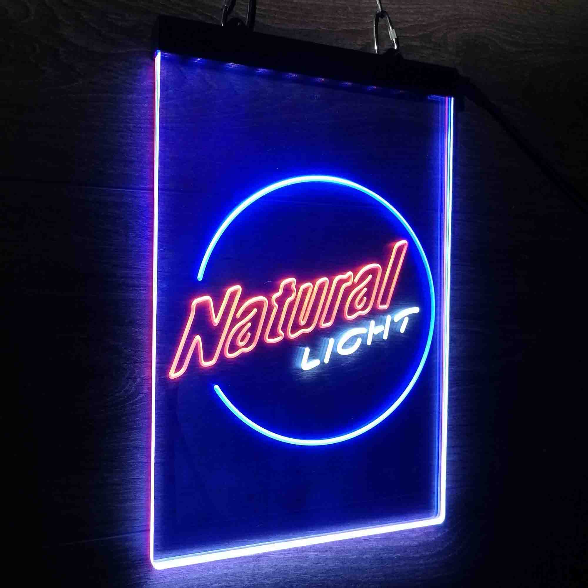 Natural Light Circle Bar Neon LED Sign 3 Colors