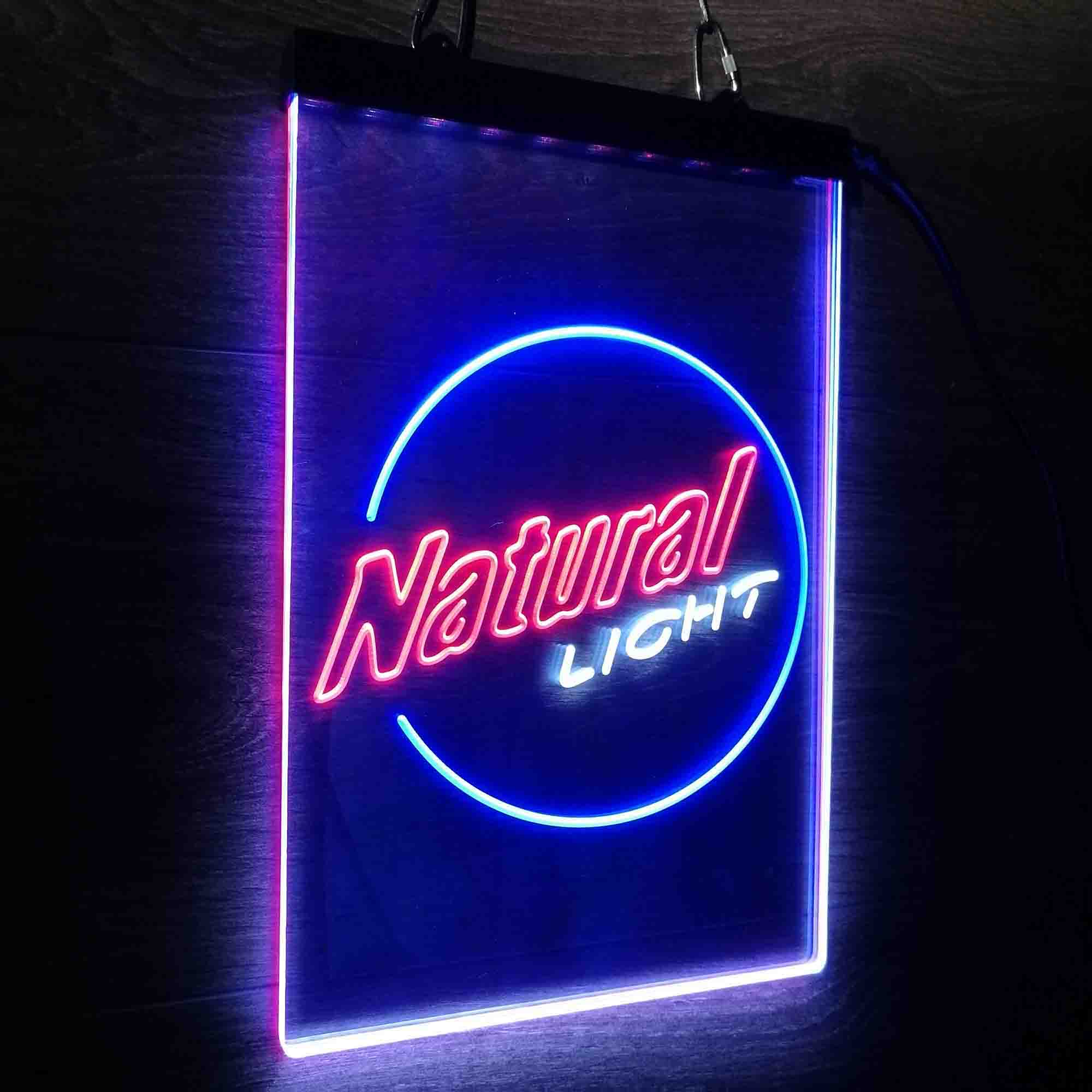 Natural Light Circle Bar Neon LED Sign 3 Colors