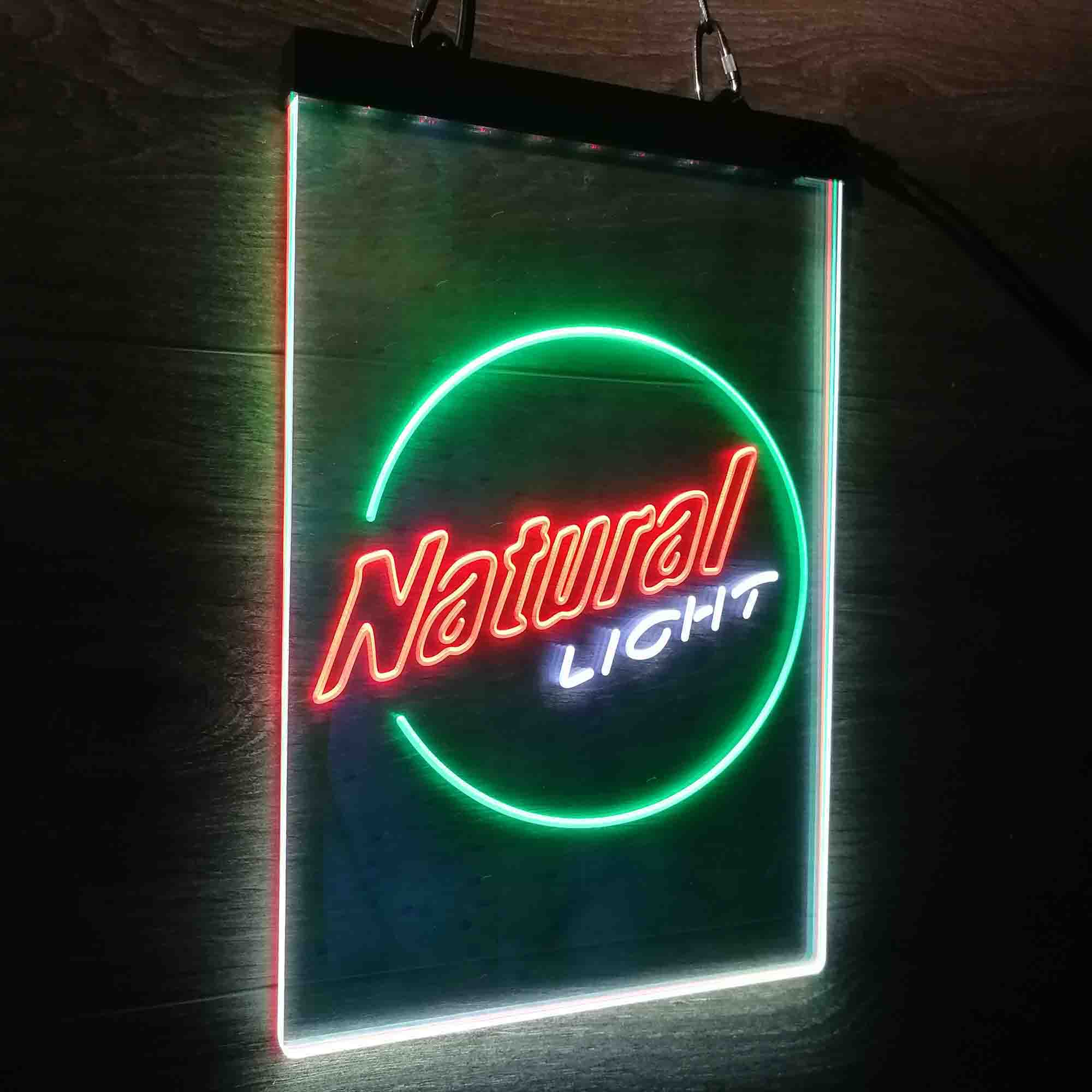 Natural Light Circle Bar Neon LED Sign 3 Colors