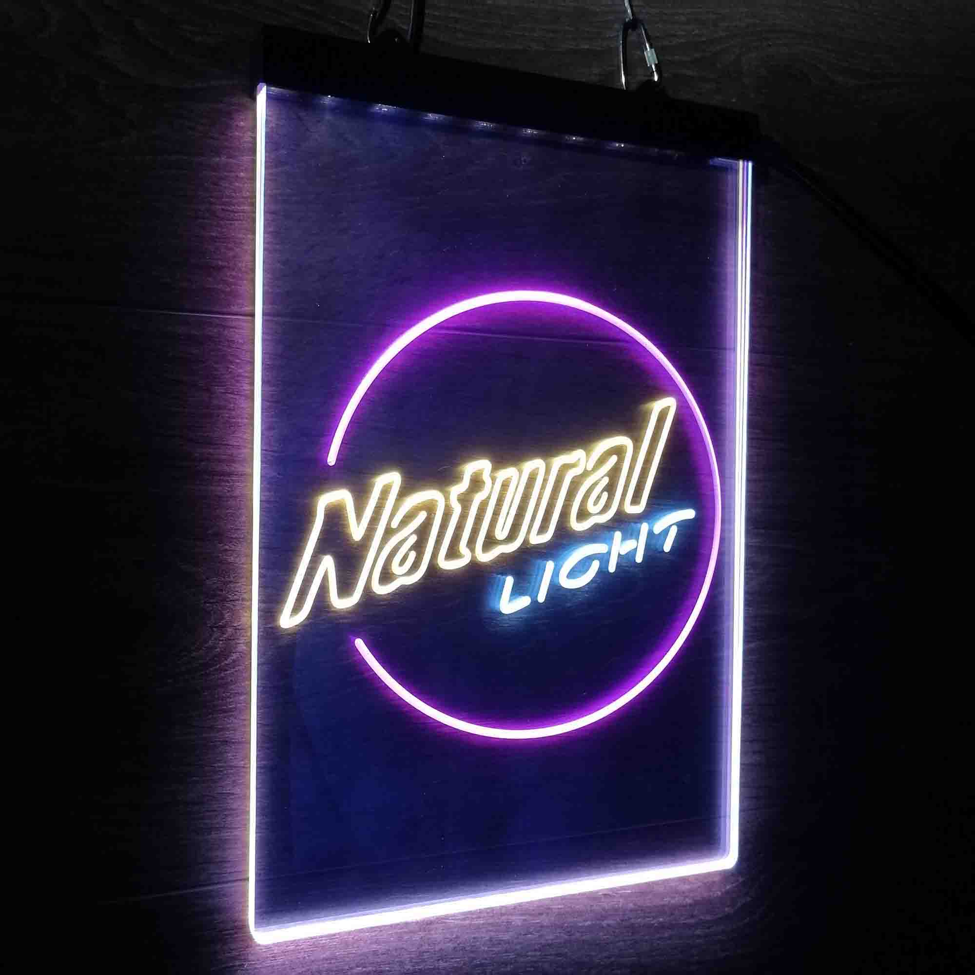 Natural Light Circle Bar Neon LED Sign 3 Colors