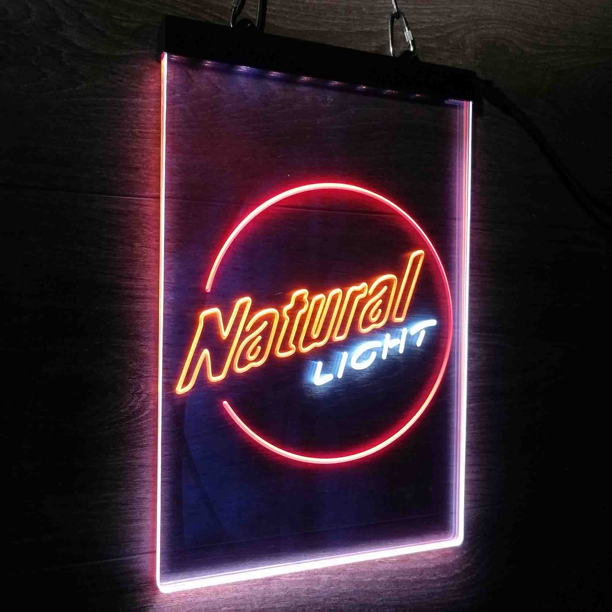 Natural Light Circle Bar Neon LED Sign 3 Colors