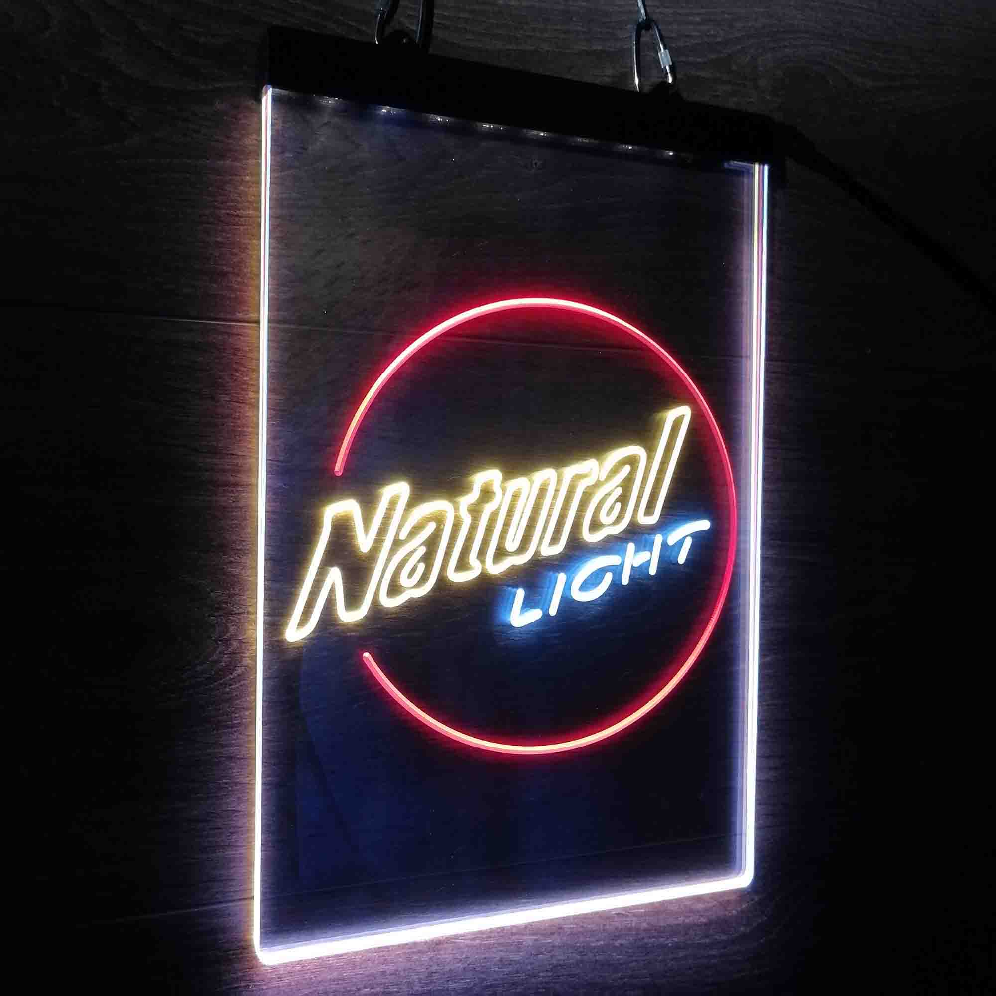 Natural Light Circle Bar Neon LED Sign 3 Colors