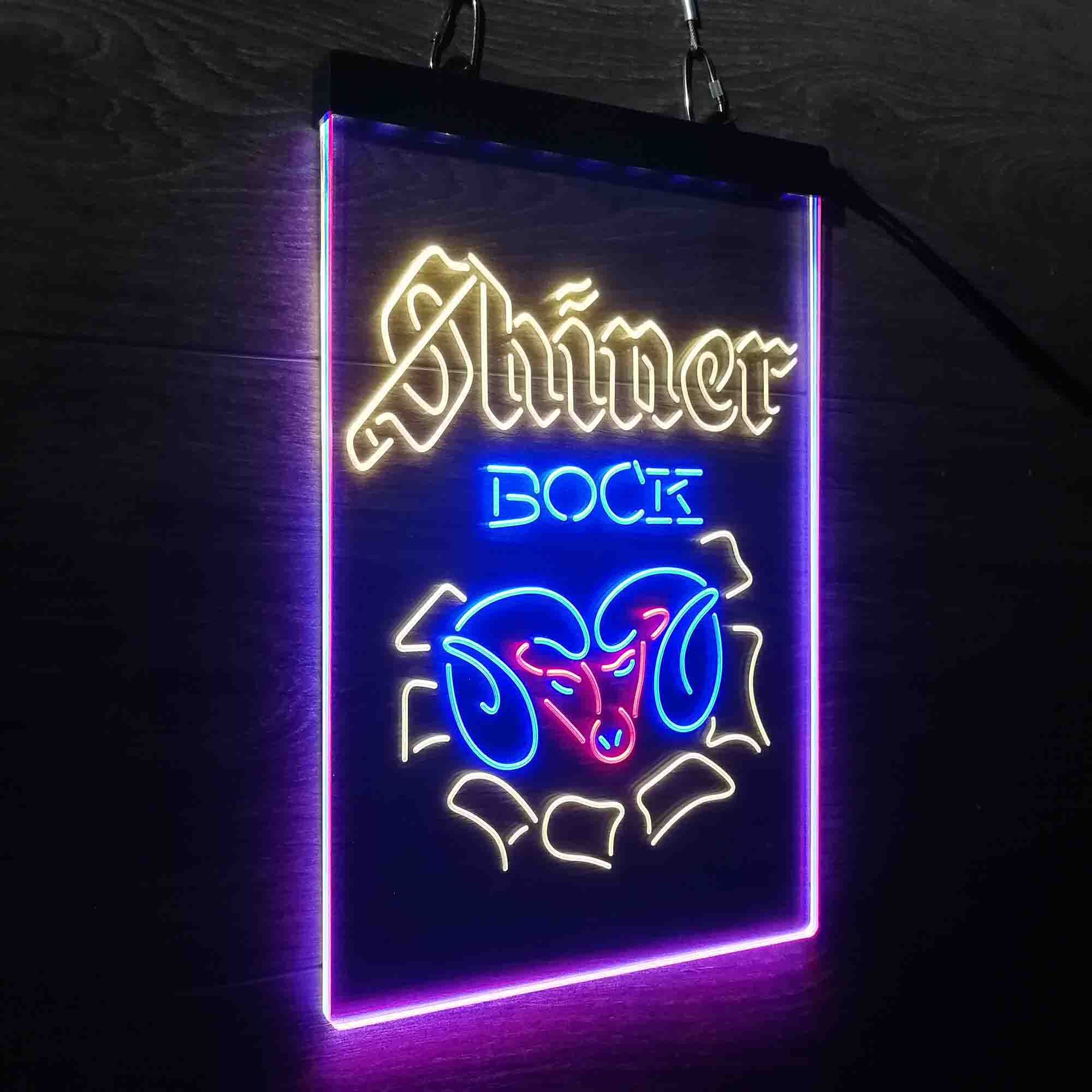 Shiner Bock Ram Beer Neon LED Sign 3 Colors