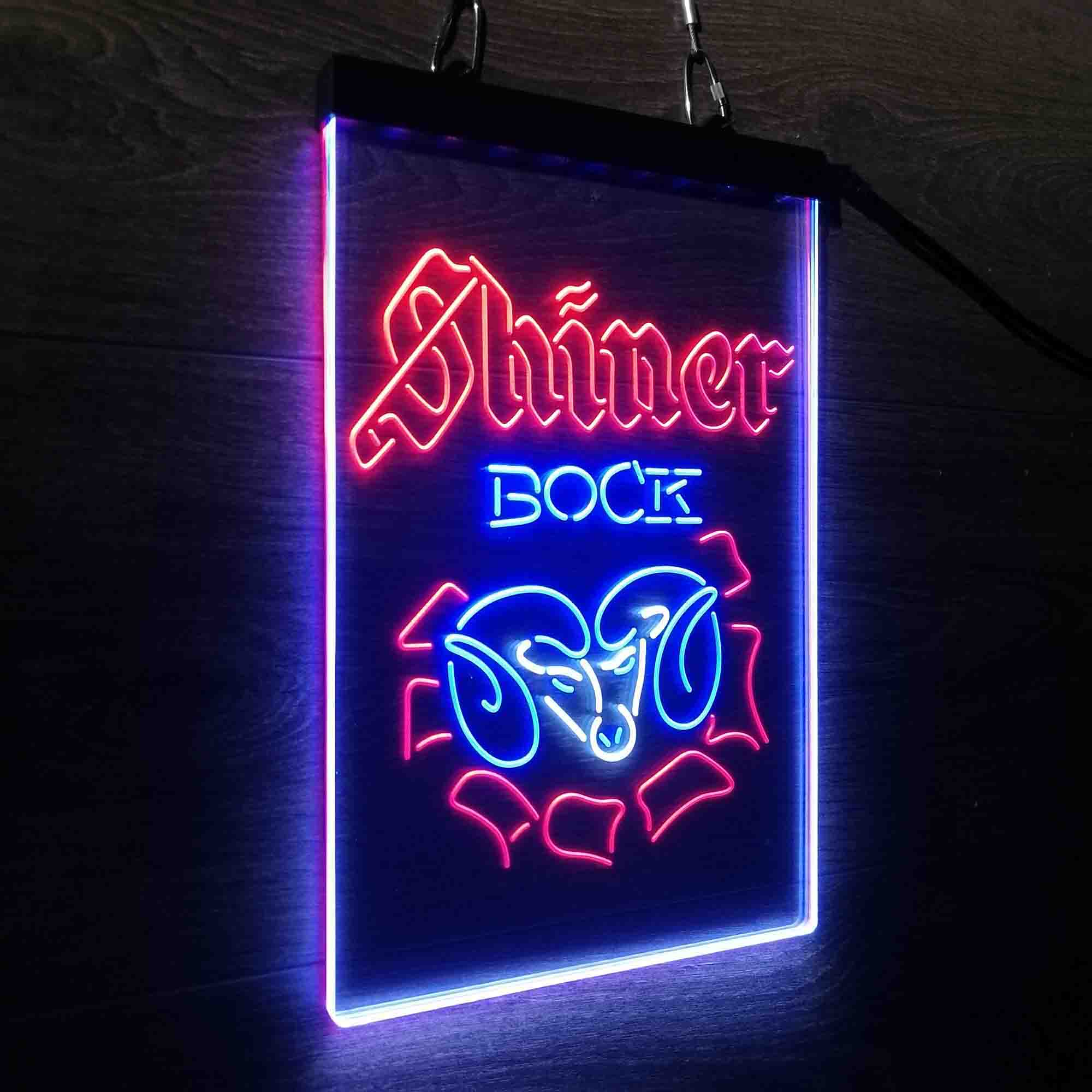 Shiner Bock Ram Beer Neon LED Sign 3 Colors