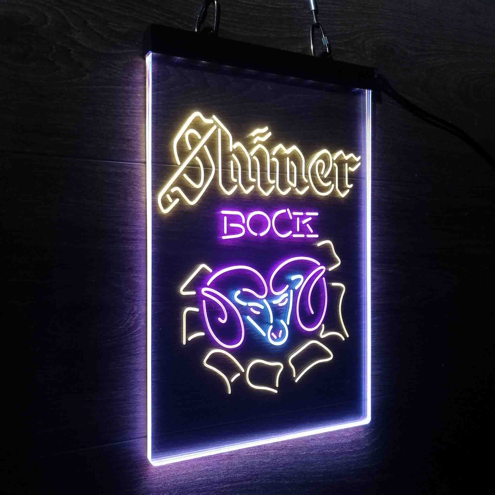 Shiner Bock Ram Beer Neon LED Sign 3 Colors