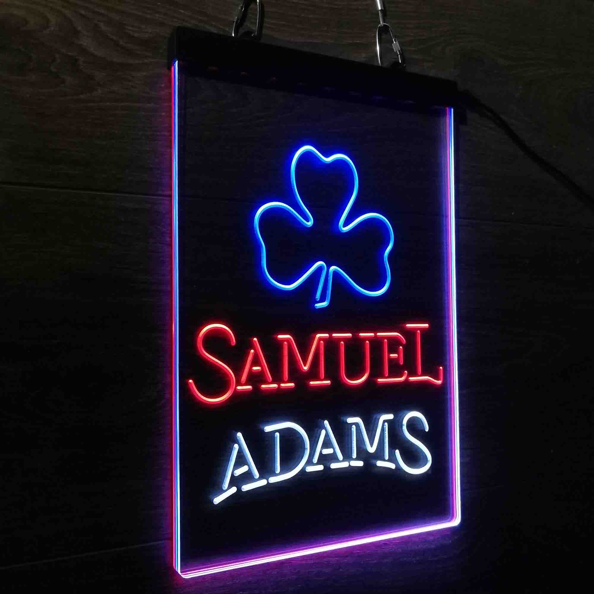 Samuel Adam Shamrock Neon LED Sign 3 Colors