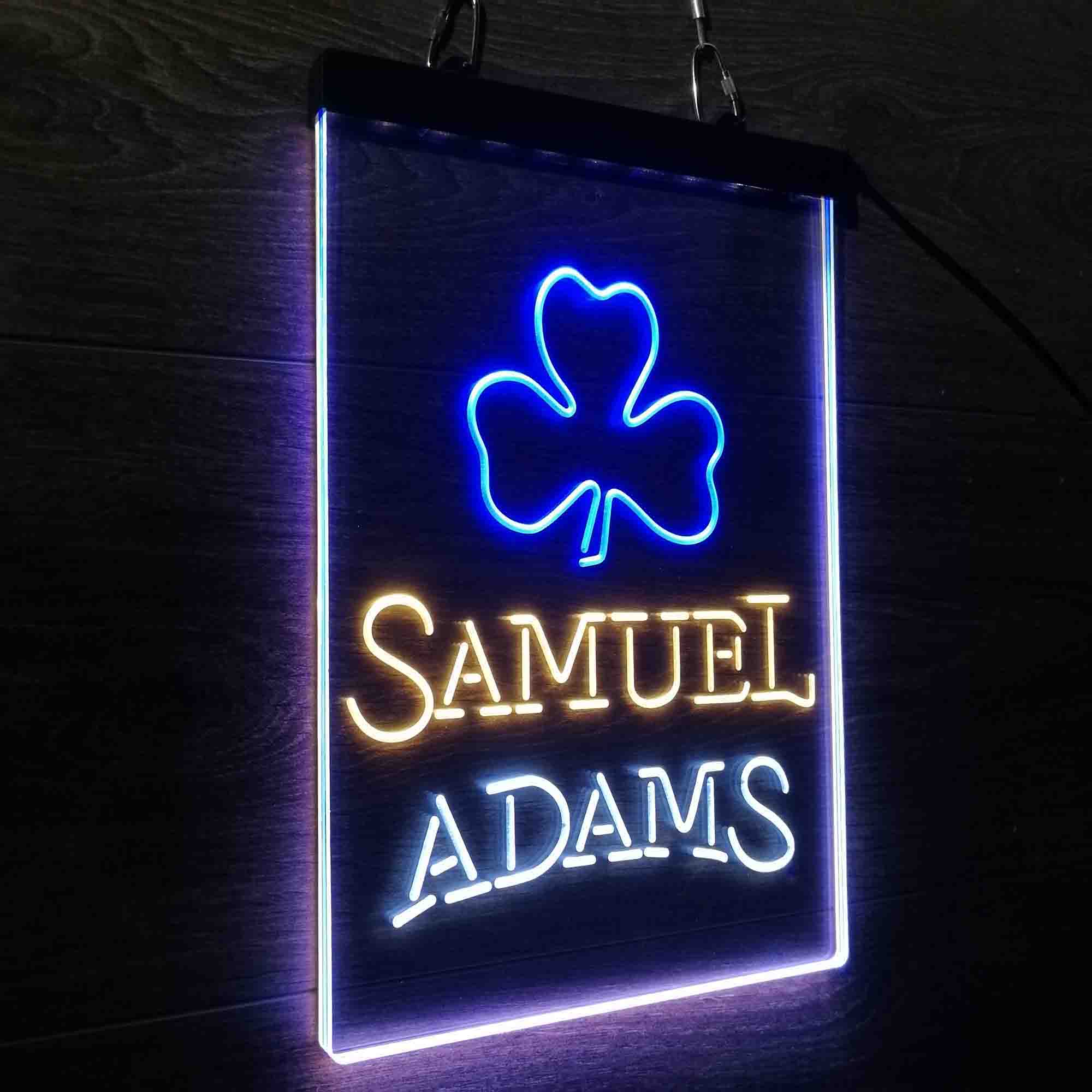 Samuel Adam Shamrock Neon LED Sign 3 Colors