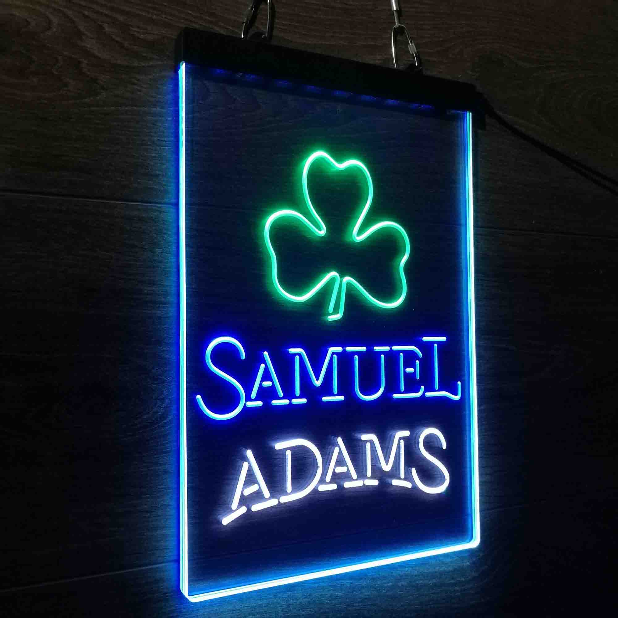 Samuel Adam Shamrock Neon LED Sign 3 Colors