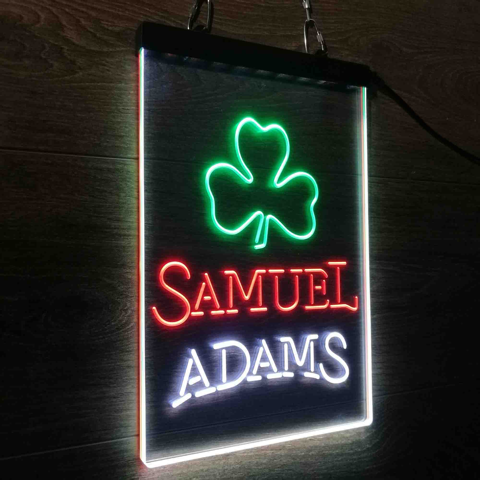 Samuel Adam Shamrock Neon LED Sign 3 Colors