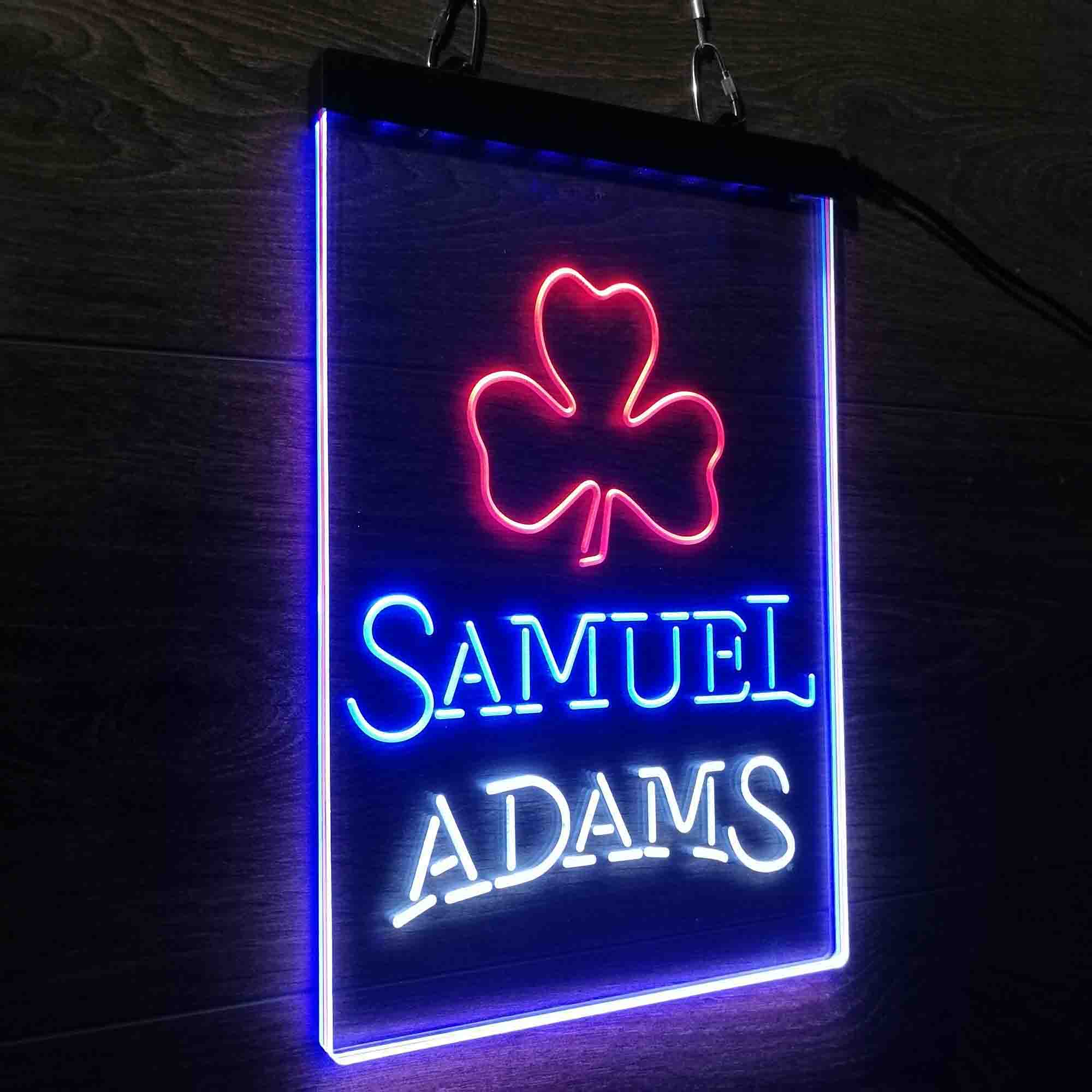 Samuel Adam Shamrock Neon LED Sign 3 Colors