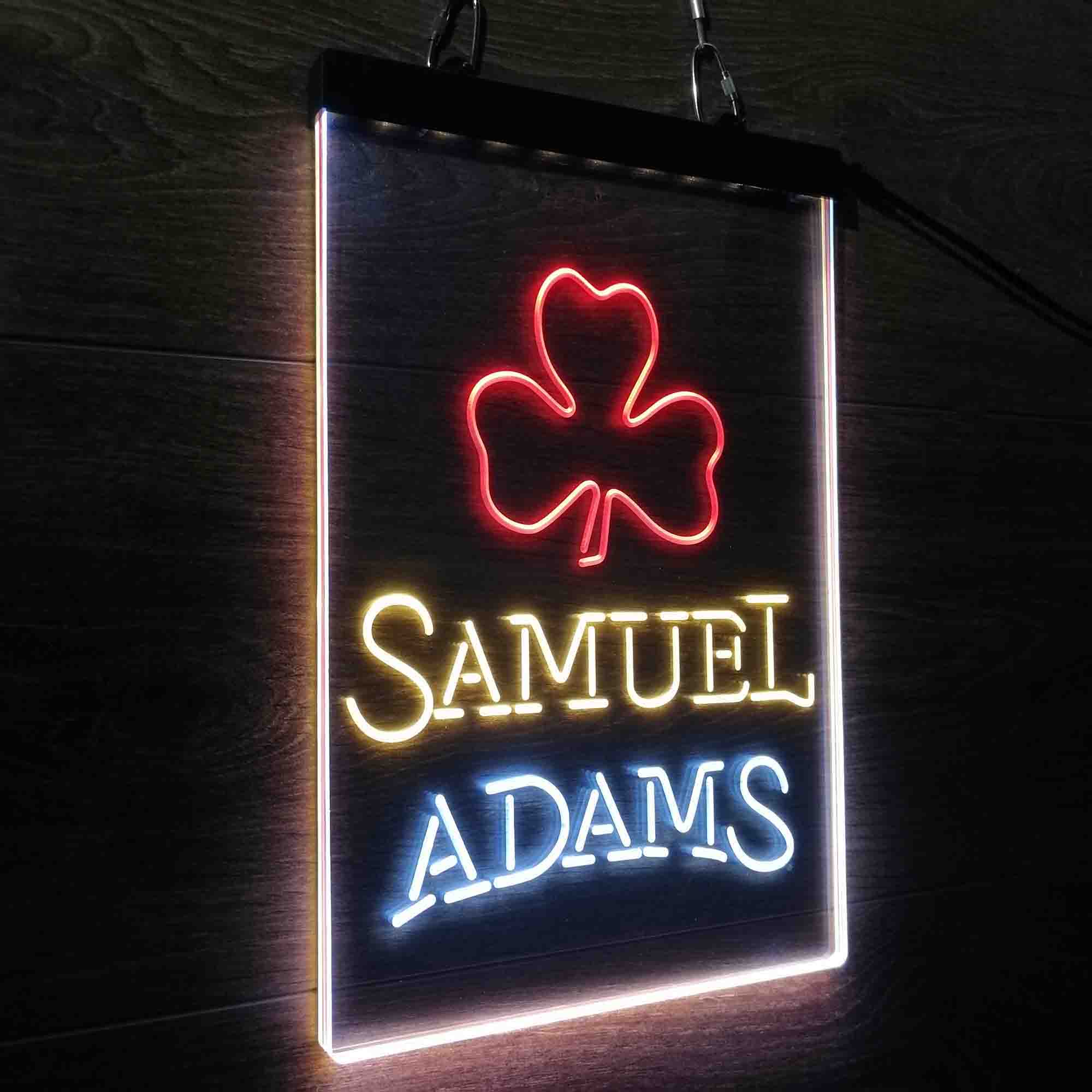 Samuel Adam Shamrock Neon LED Sign 3 Colors