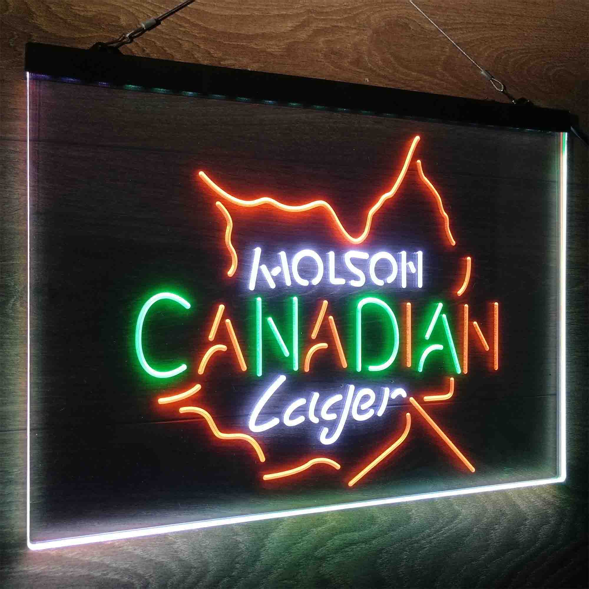 Canada Sign Led Molson Canadian Maple Leaf Lager Neon LED Sign For Sale | LEDLABCAVE
