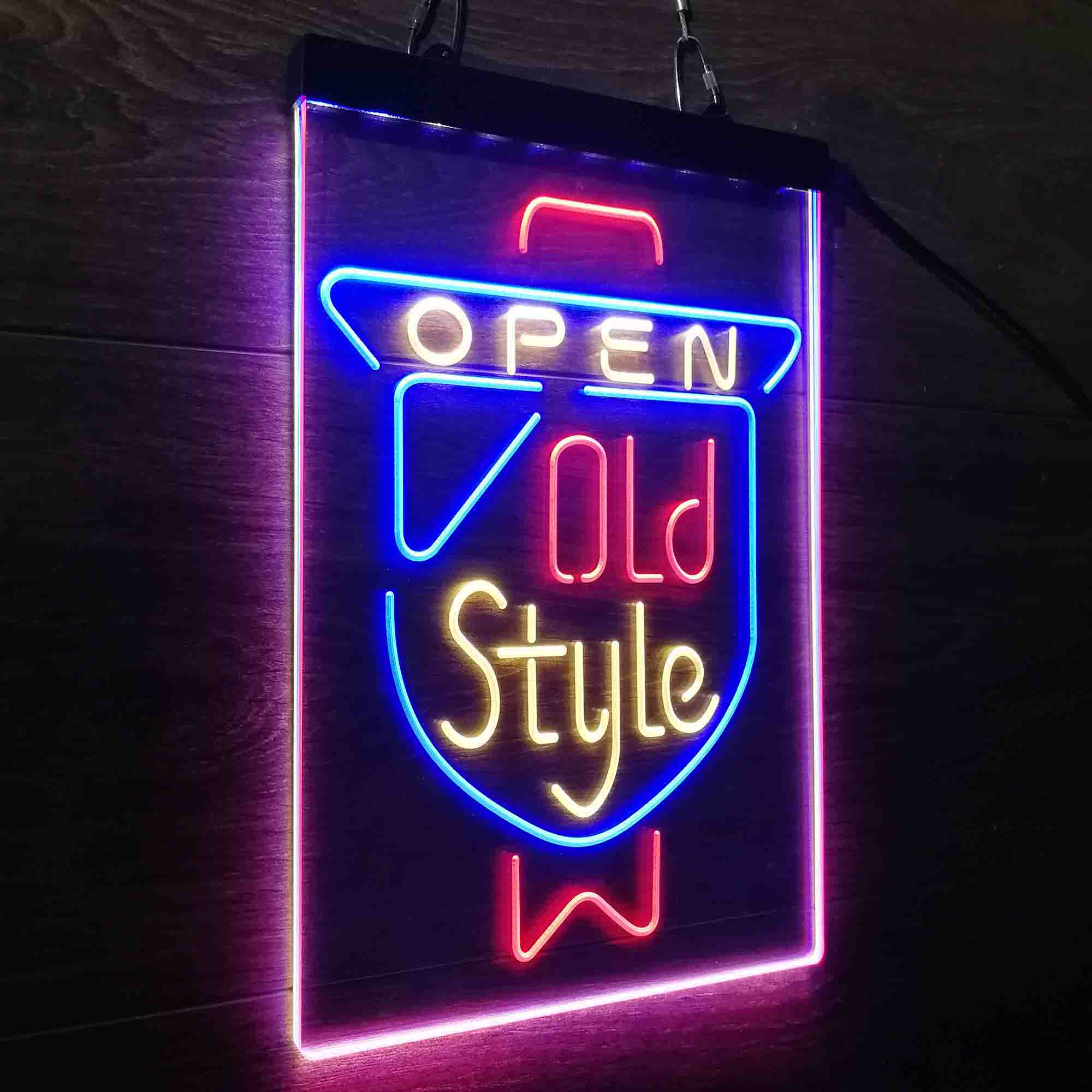 Old Style Beer Open Neon LED Sign 3 Colors