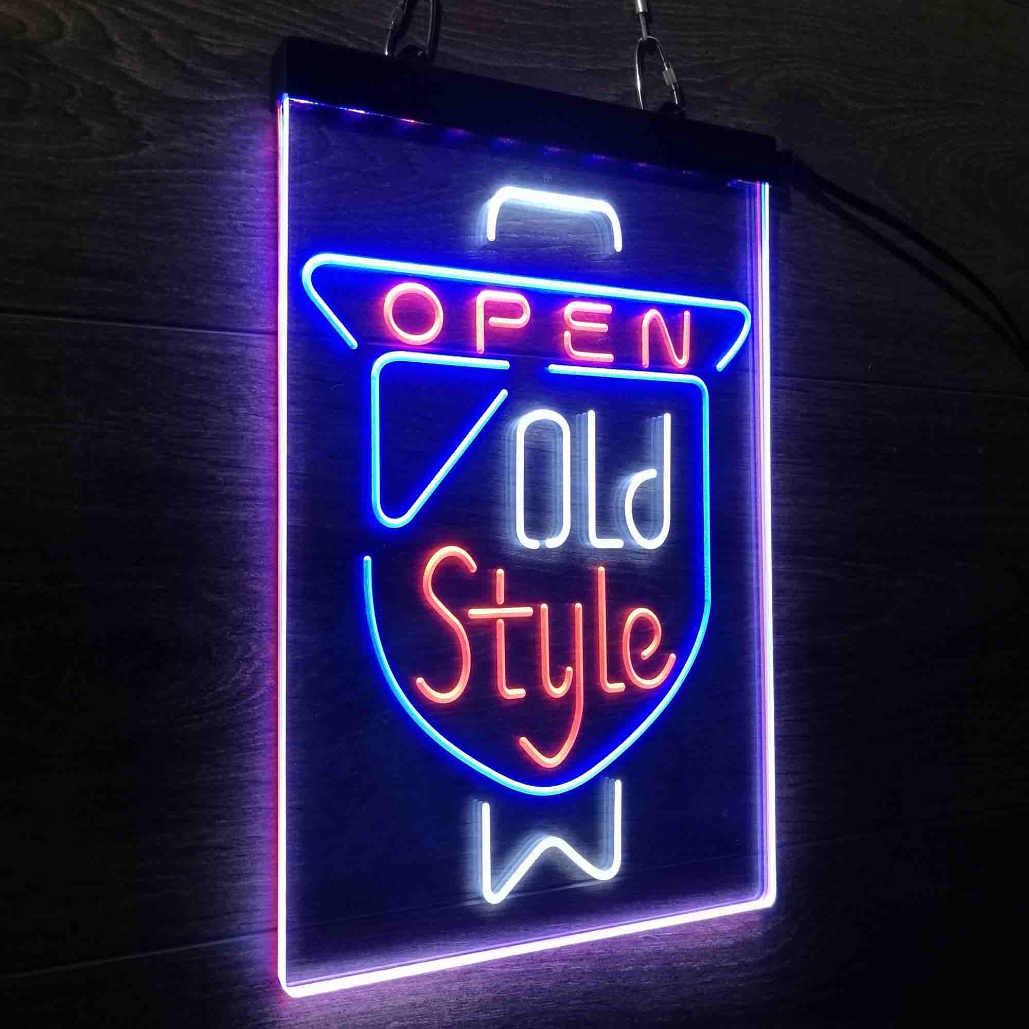 Old Style Beer Open Neon LED Sign 3 Colors