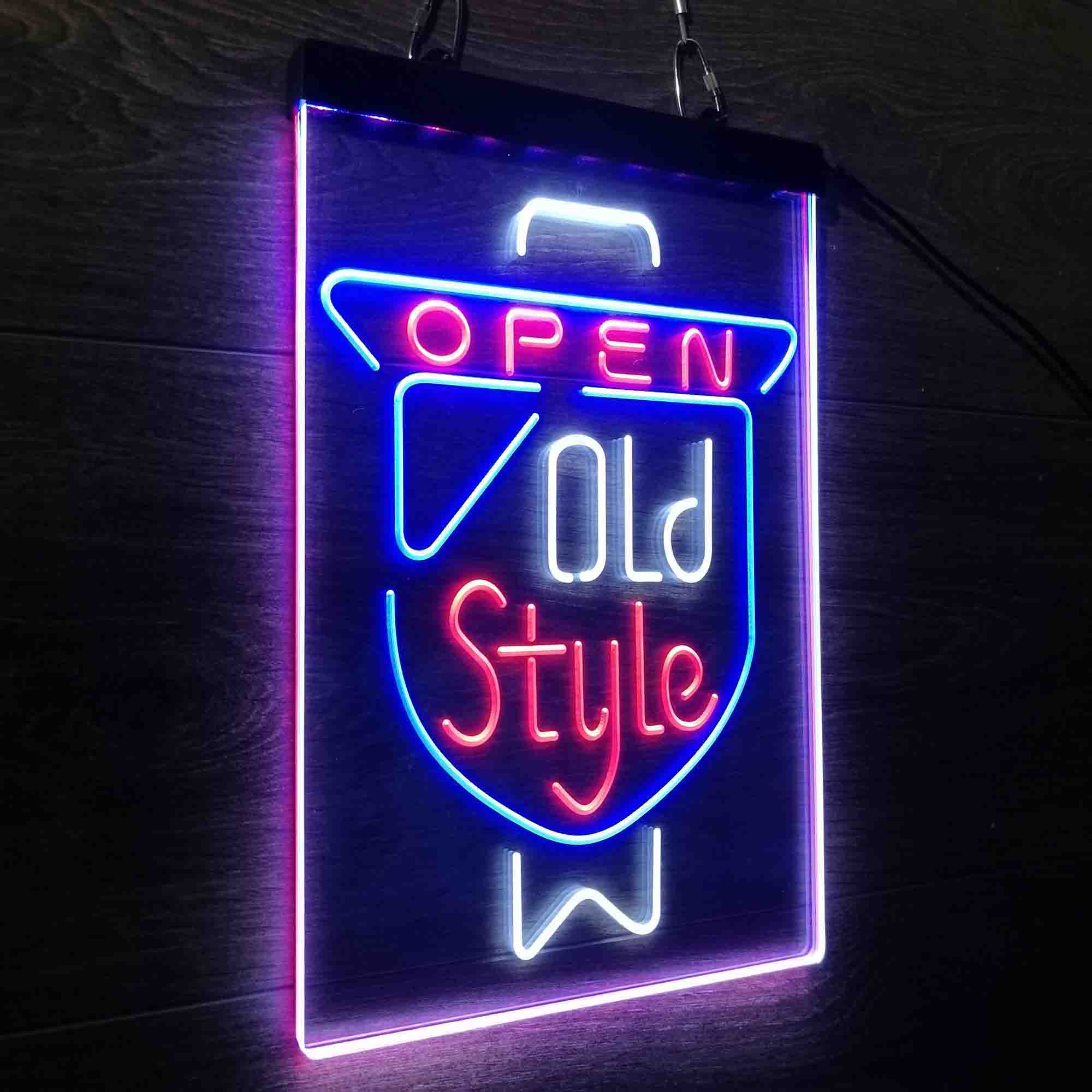 Old Style Beer Open Neon LED Sign 3 Colors