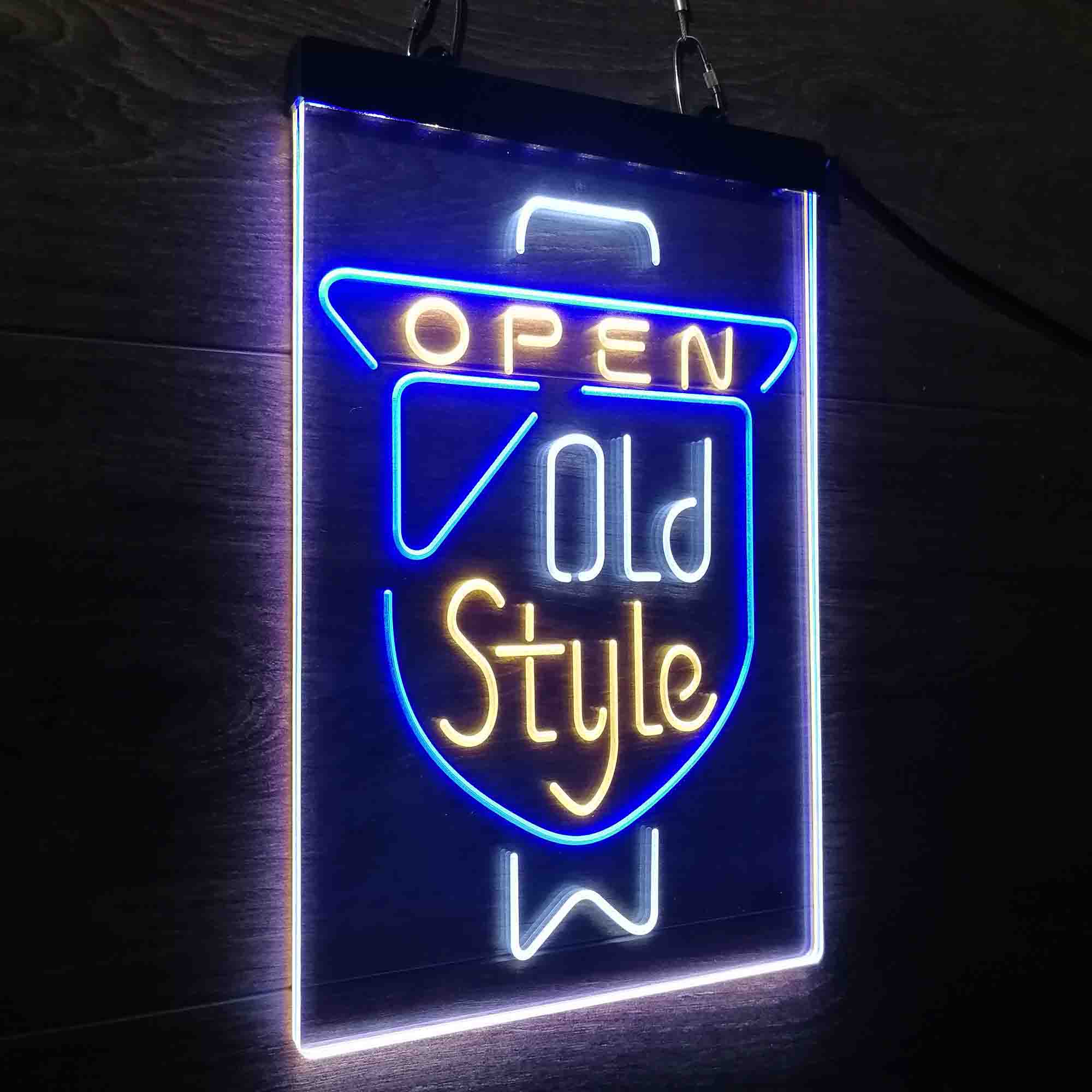 Old Style Beer Open Neon LED Sign 3 Colors