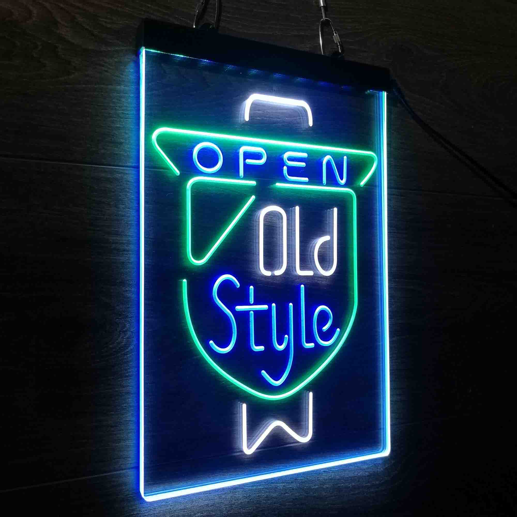 Old Style Beer Open Neon LED Sign 3 Colors