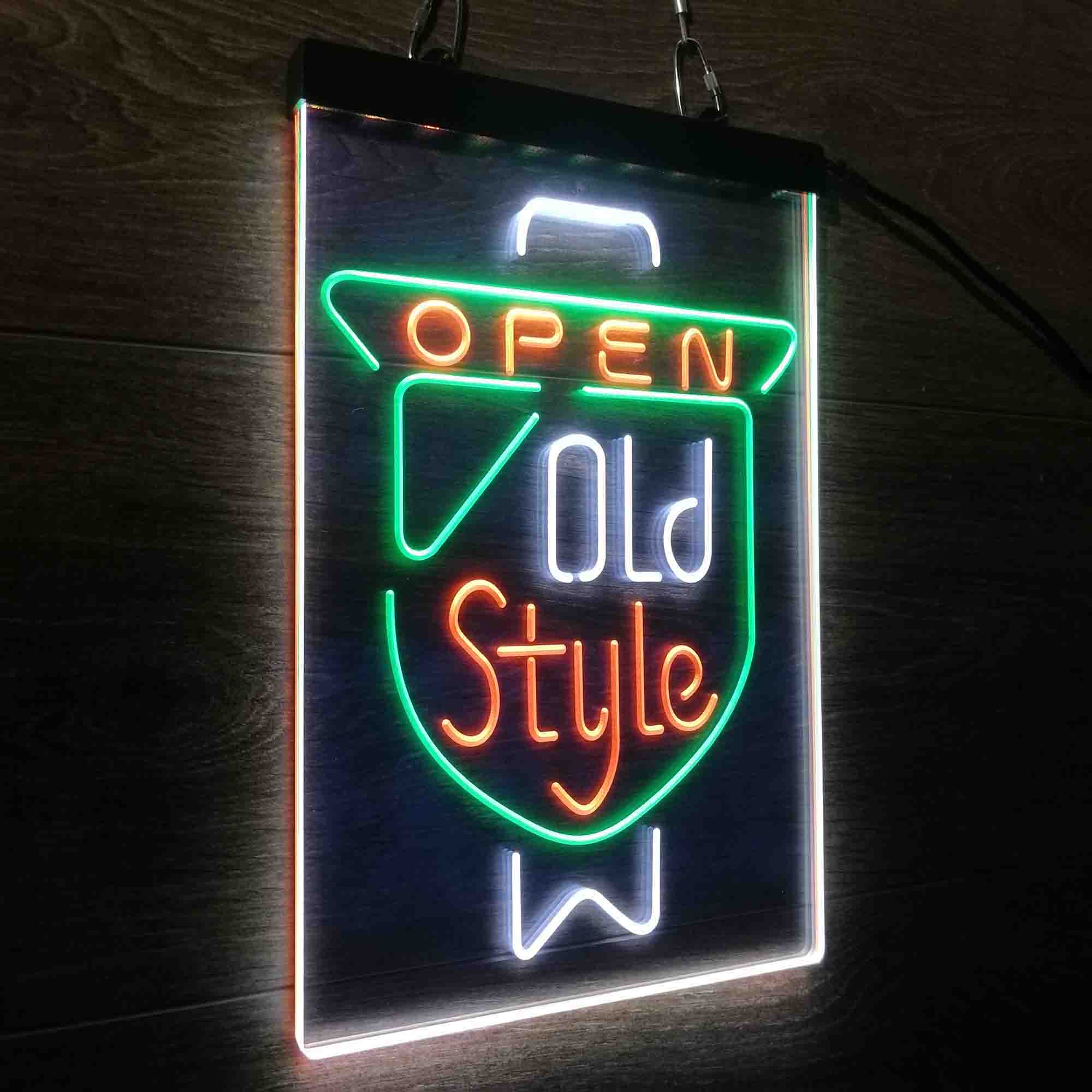 Old Style Beer Open Neon LED Sign 3 Colors