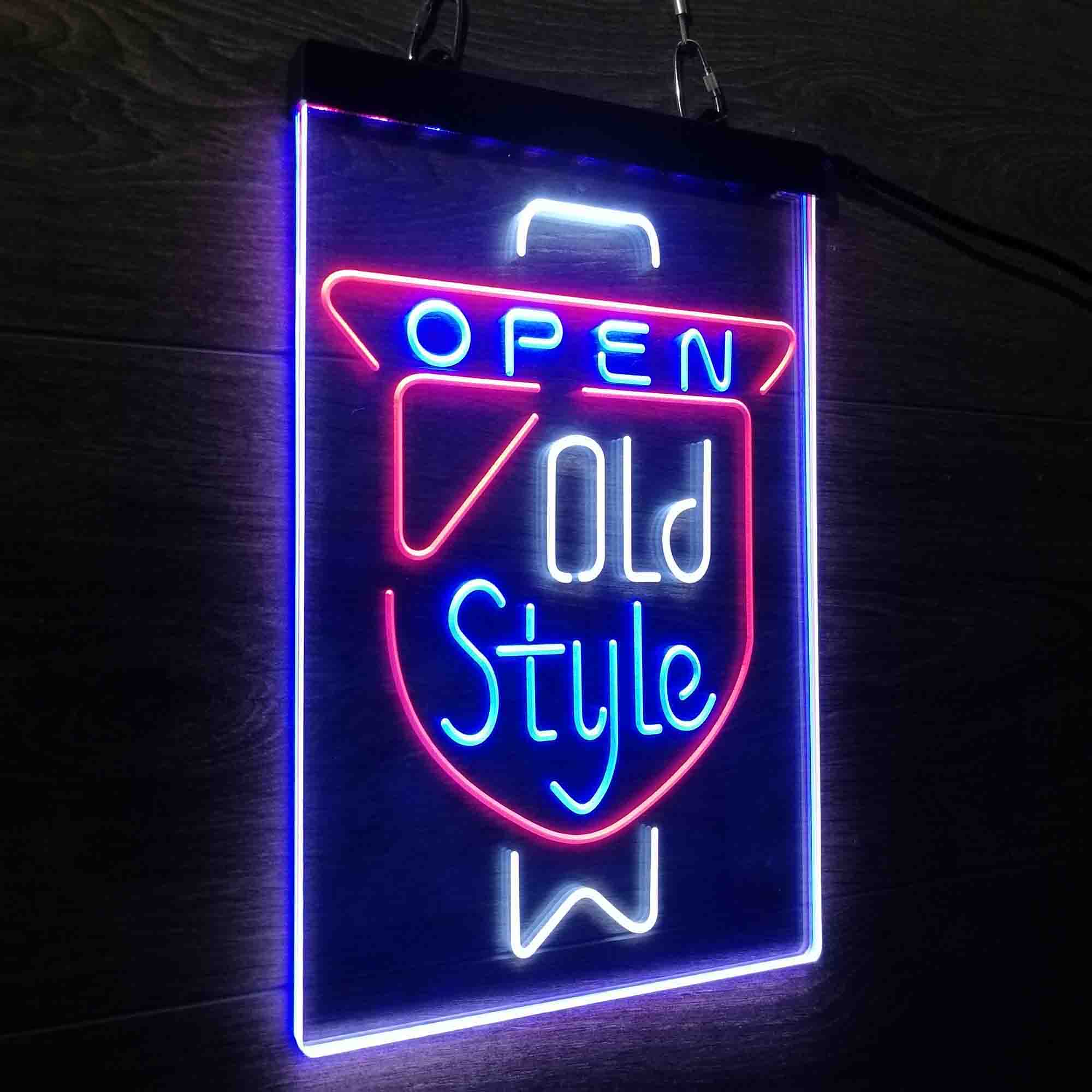 Old Style Beer Open Neon LED Sign 3 Colors