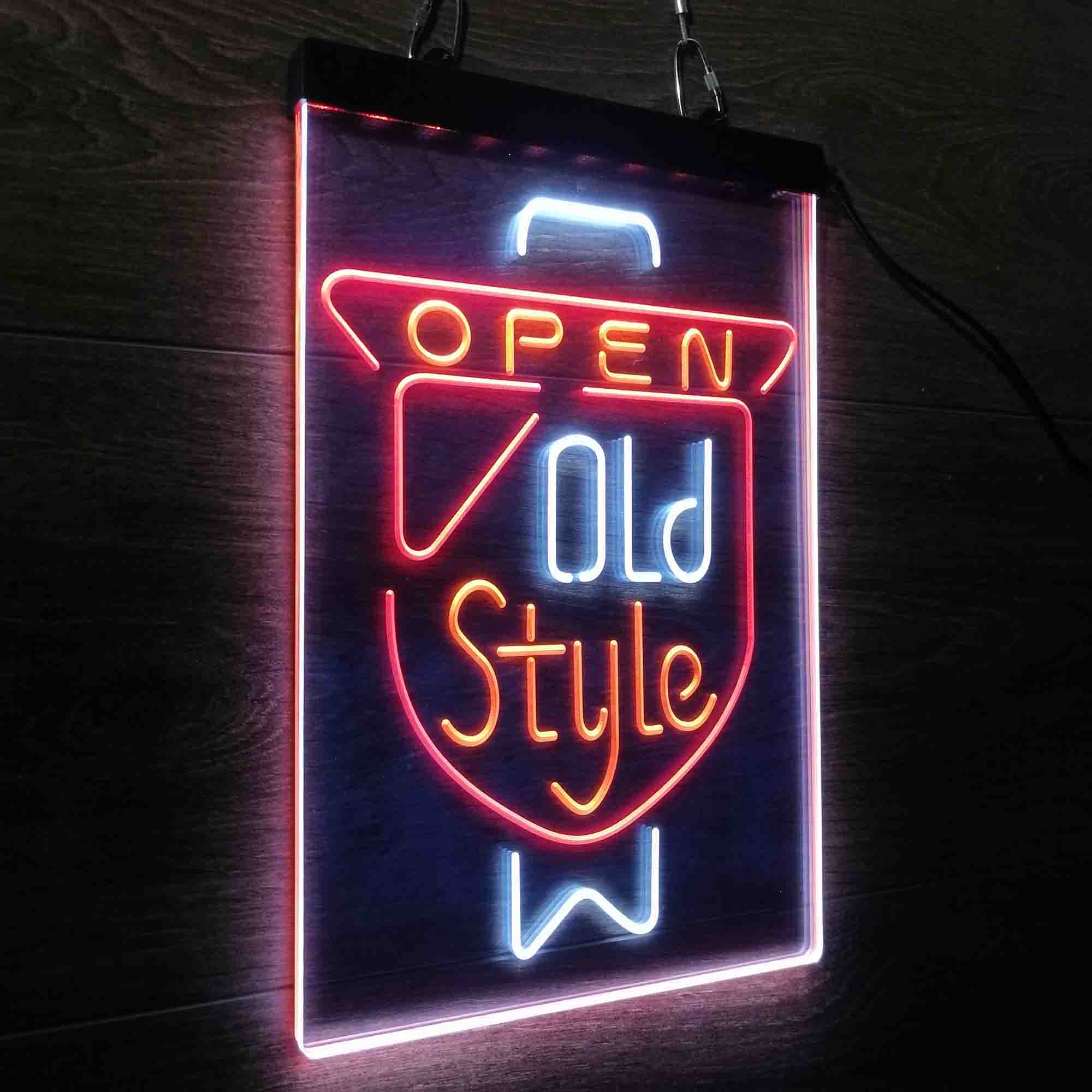 Old Style Beer Open Neon LED Sign 3 Colors