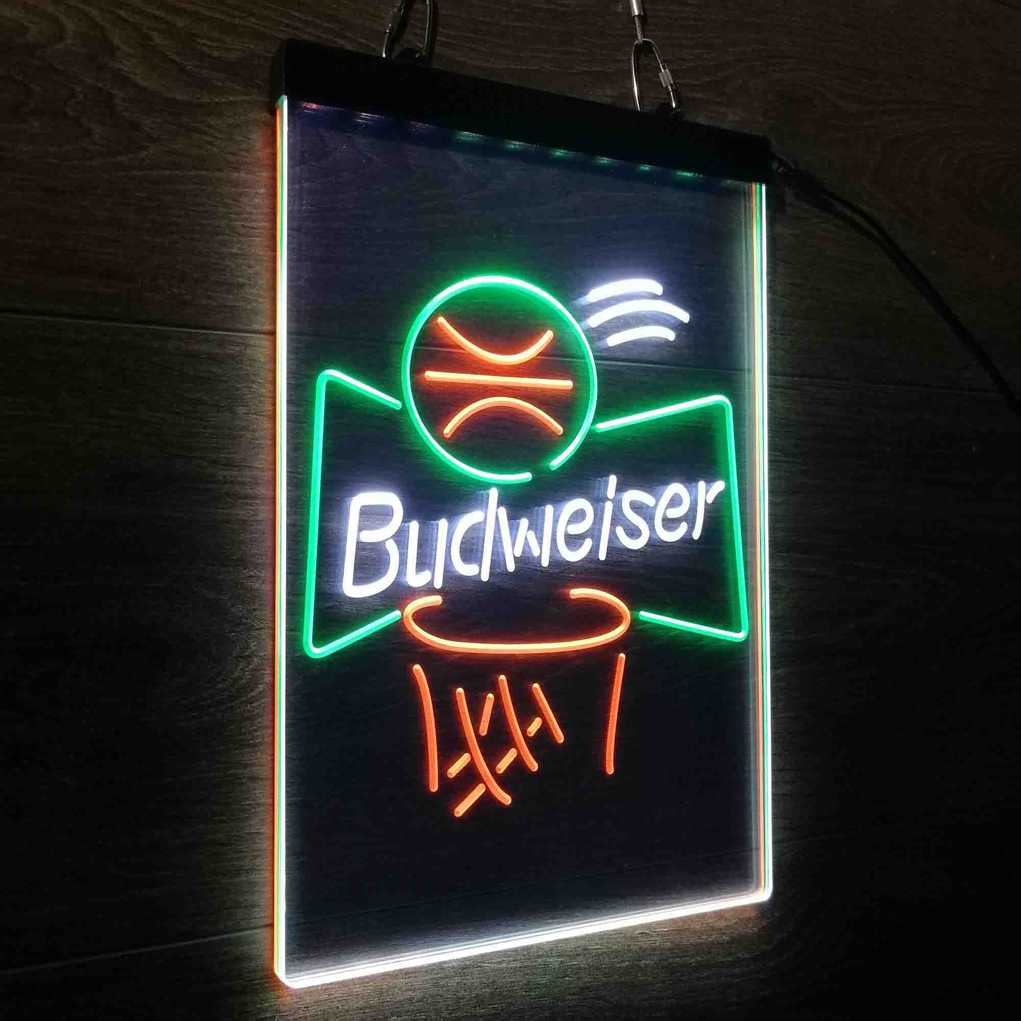 Budweiser Basketball Net Neon LED Sign 3 Colors