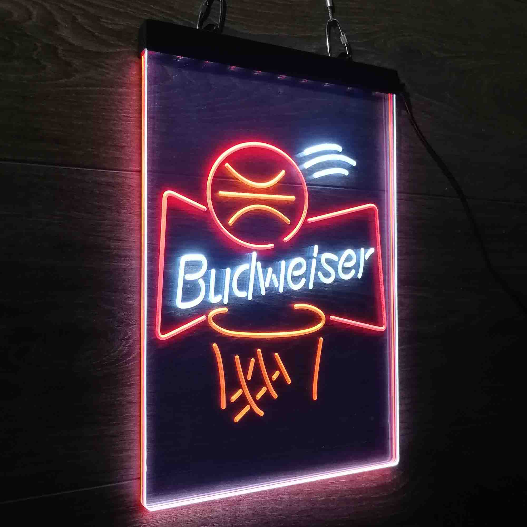 Budweiser Basketball Net Neon LED Sign 3 Colors