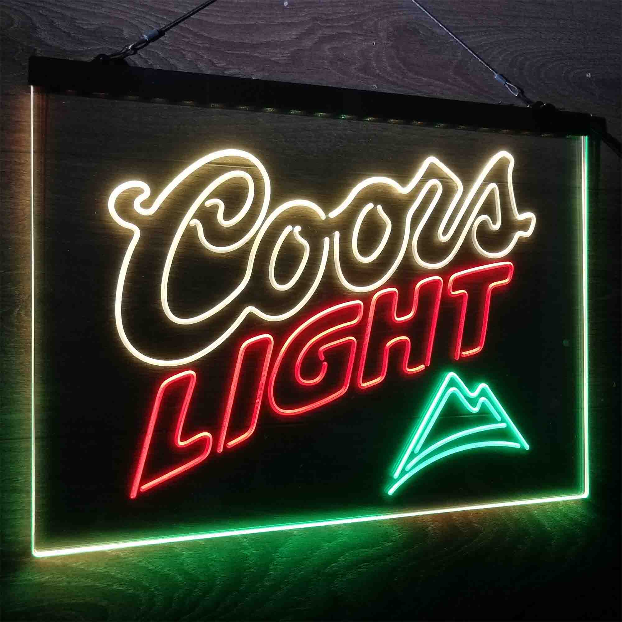 Coors Light Mountain Neon LED Sign 3 Colors