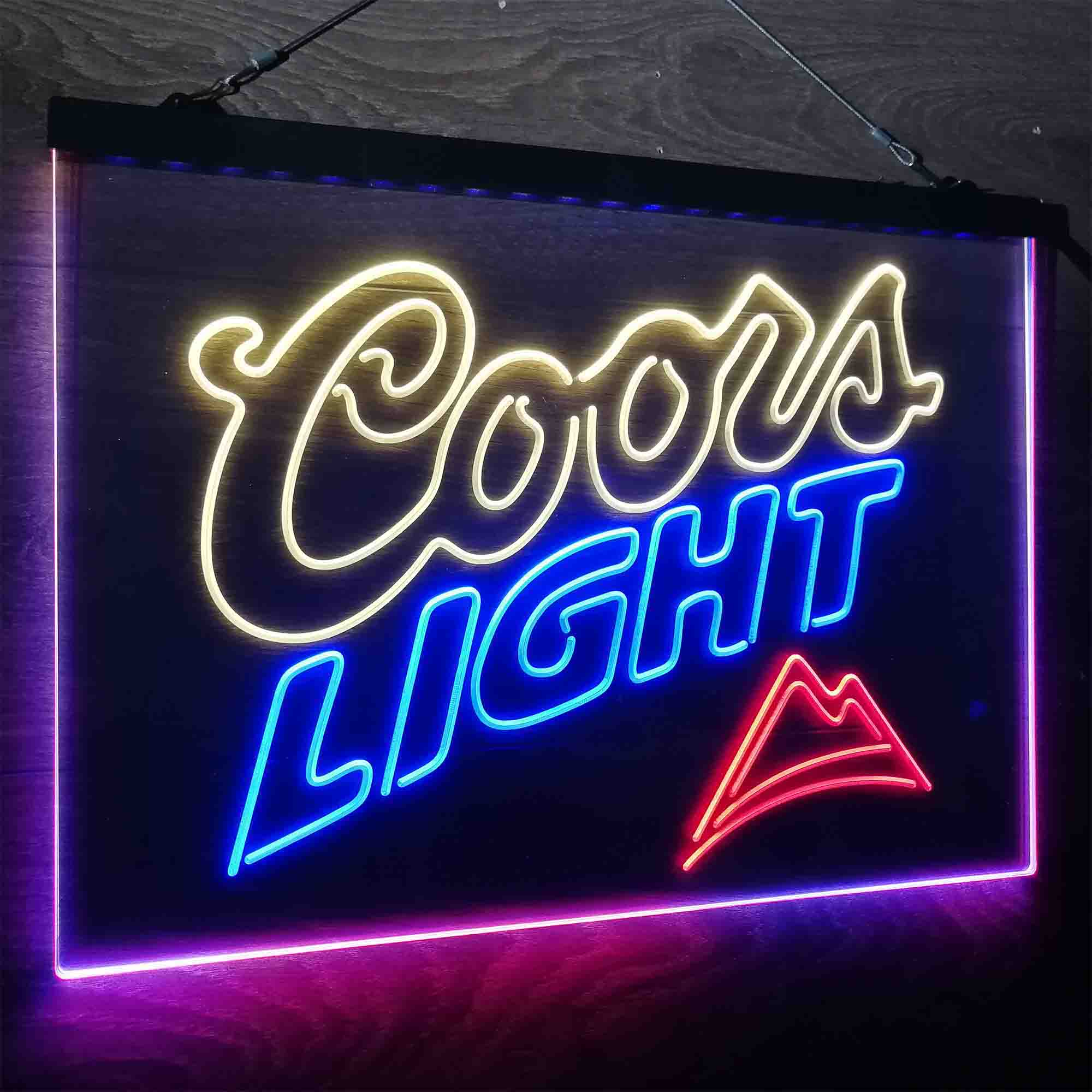 Coors Light Mountain Neon LED Sign 3 Colors