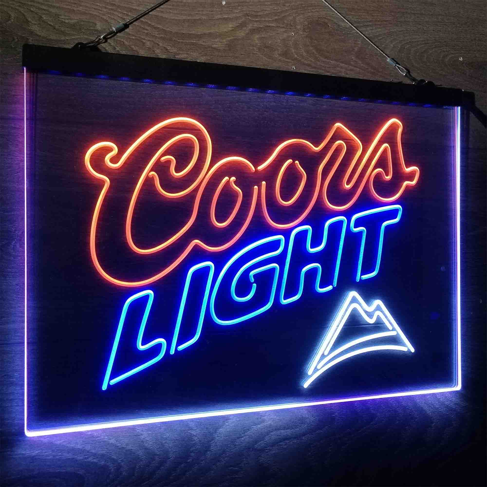 Coors Light Mountain Neon LED Sign 3 Colors