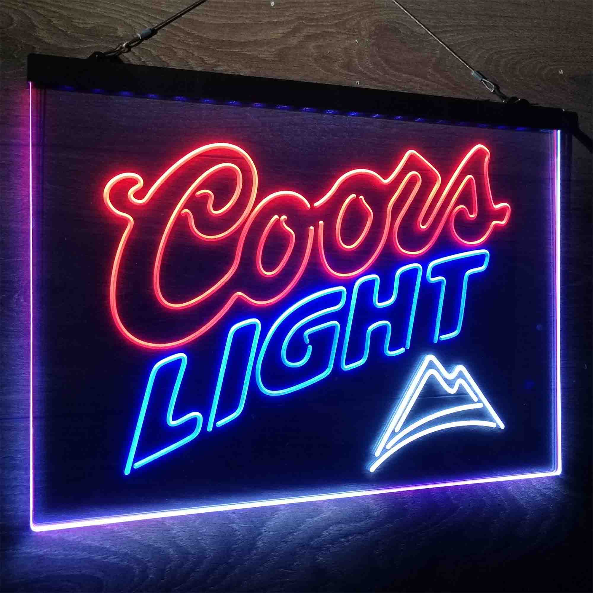 Coors Light Mountain Neon LED Sign 3 Colors