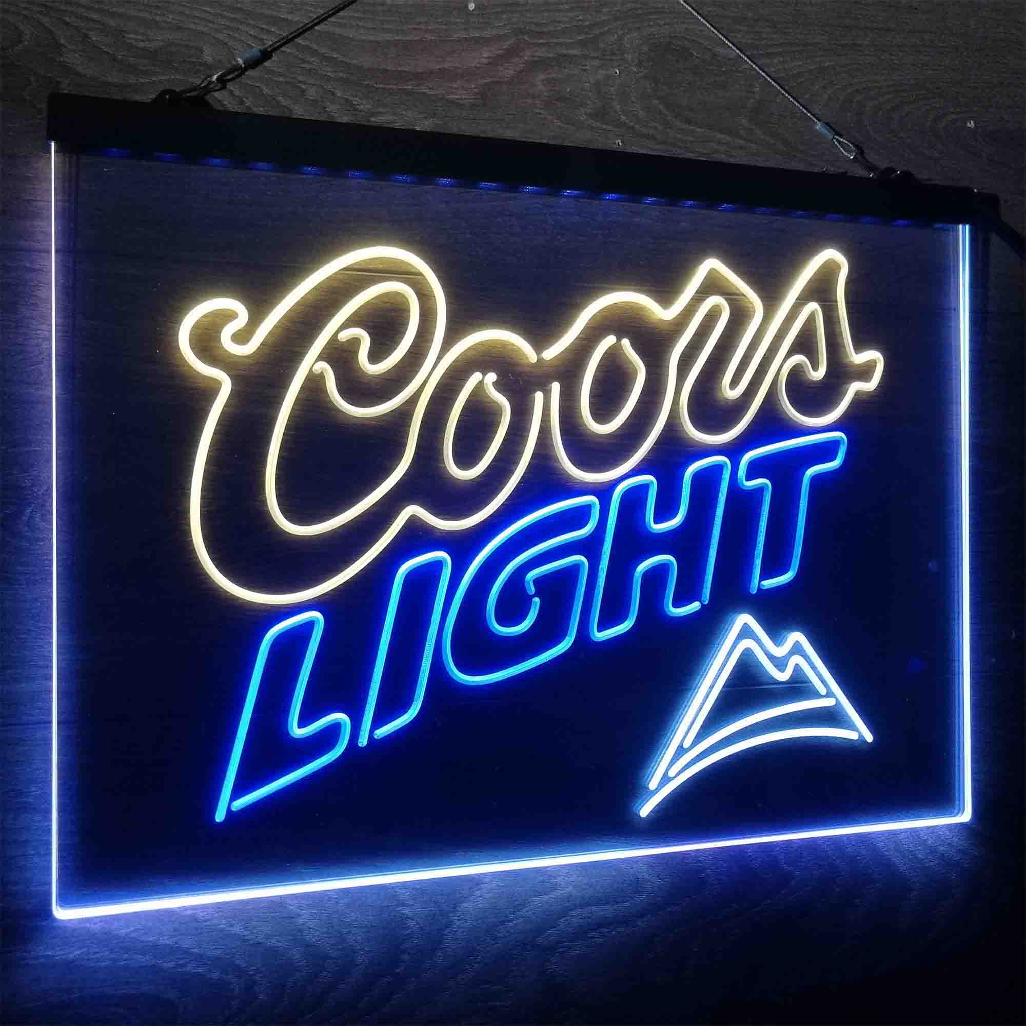 Coors Light Mountain Neon LED Sign 3 Colors