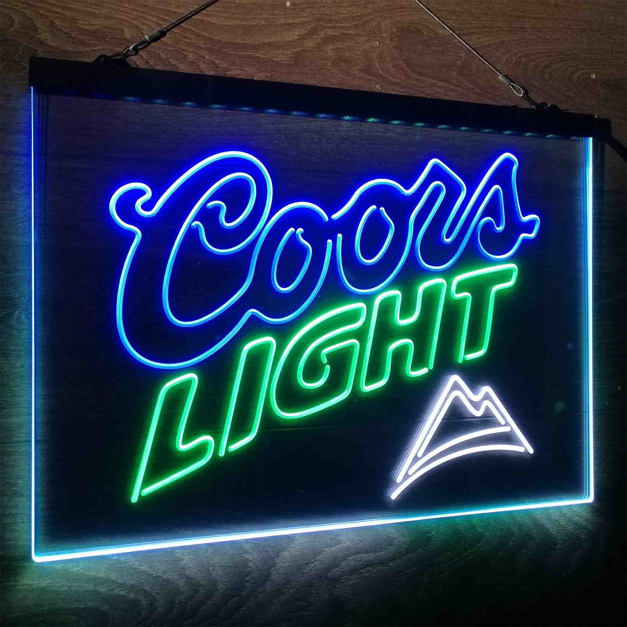 Coors Light Mountain Neon LED Sign 3 Colors