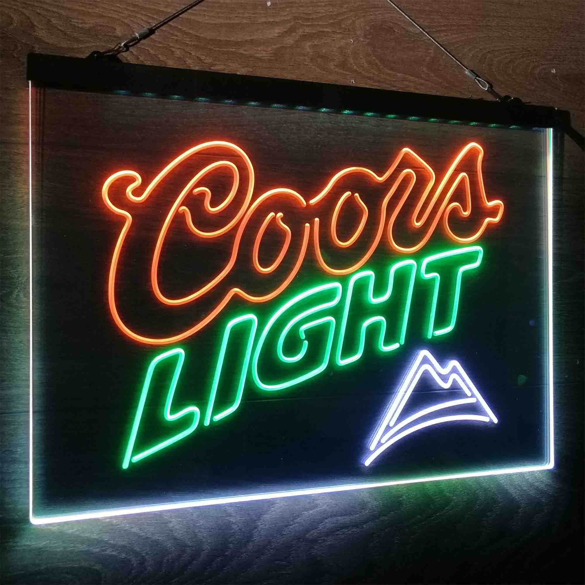 Coors Light Mountain Neon LED Sign 3 Colors