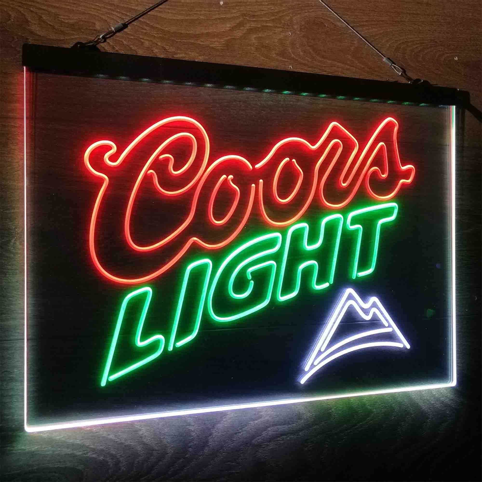 Coors Light Mountain Neon LED Sign 3 Colors