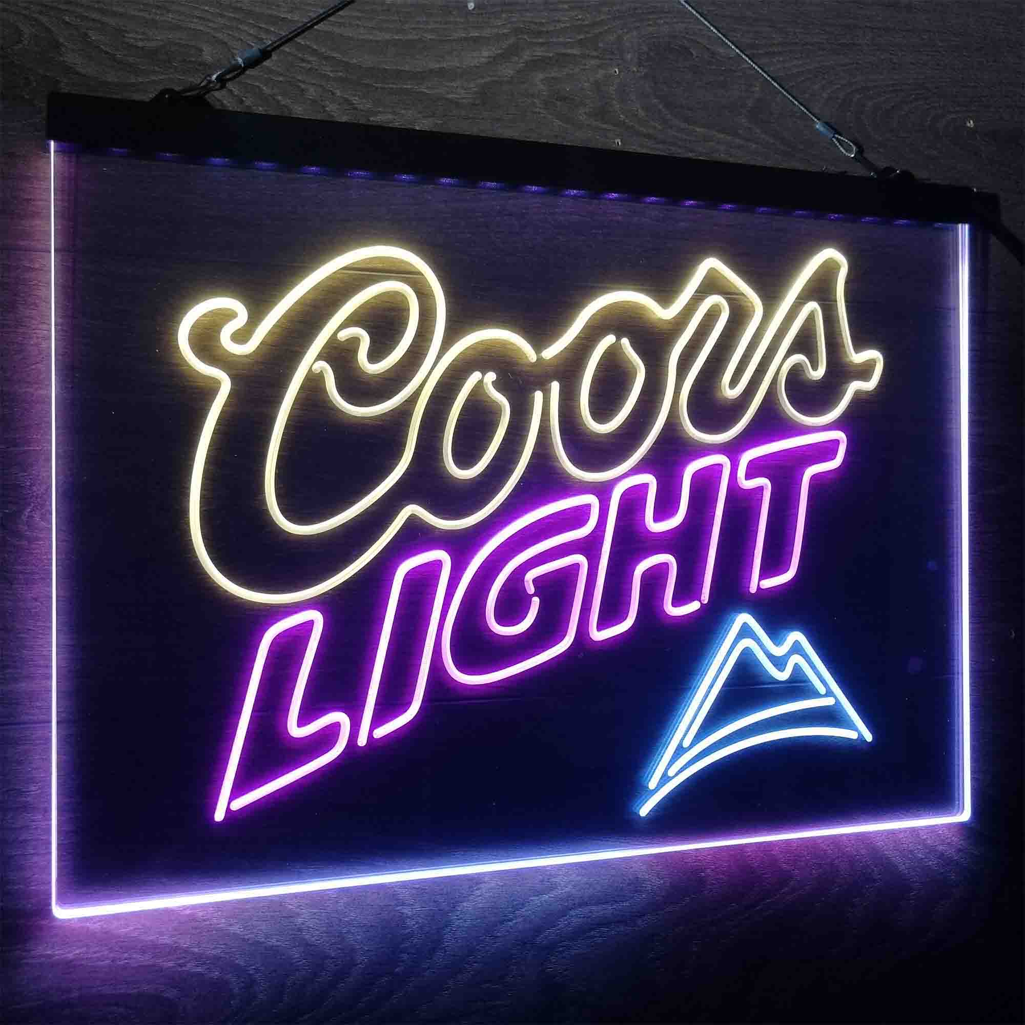 Coors Light Mountain Neon LED Sign 3 Colors