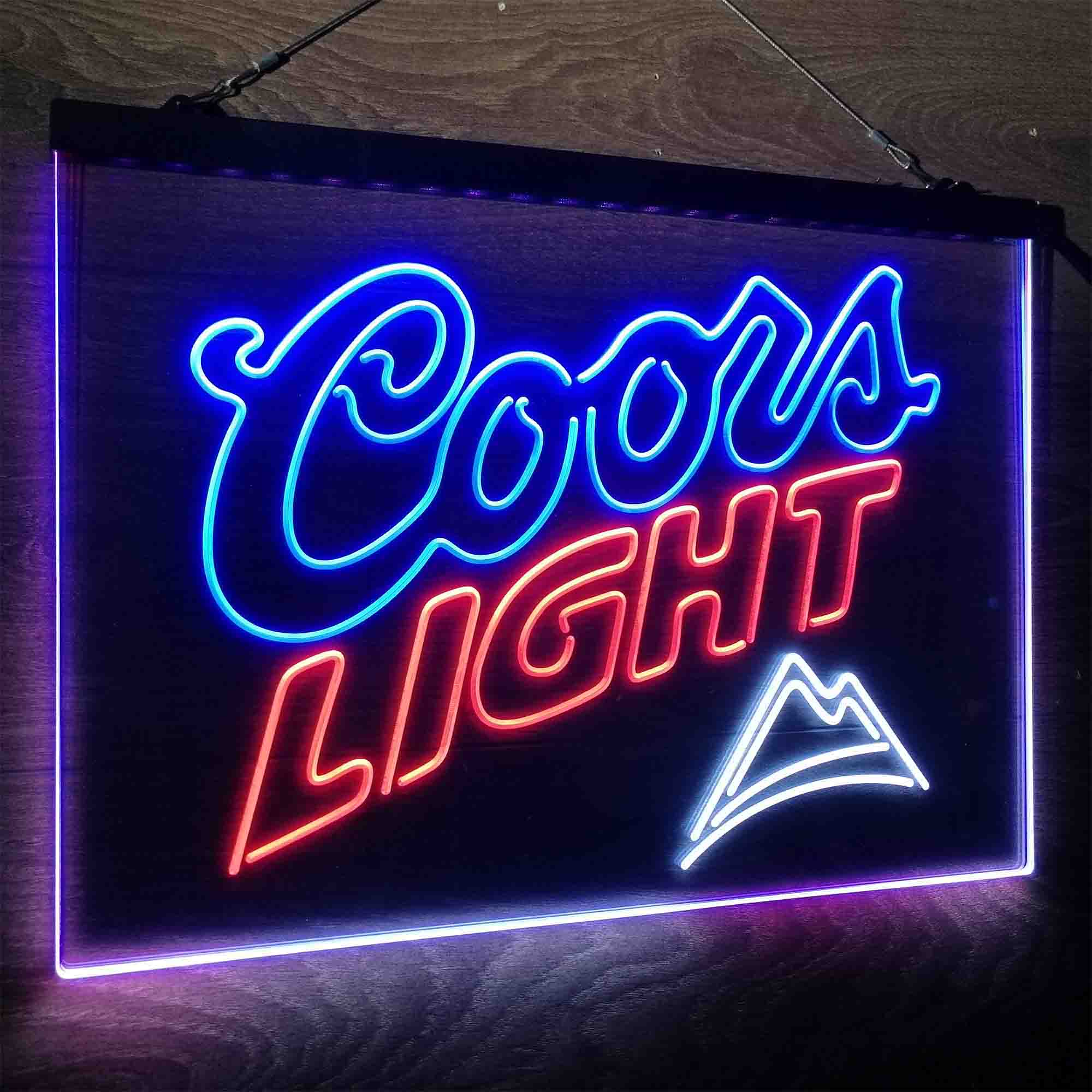 Coors Light Mountain Neon LED Sign 3 Colors