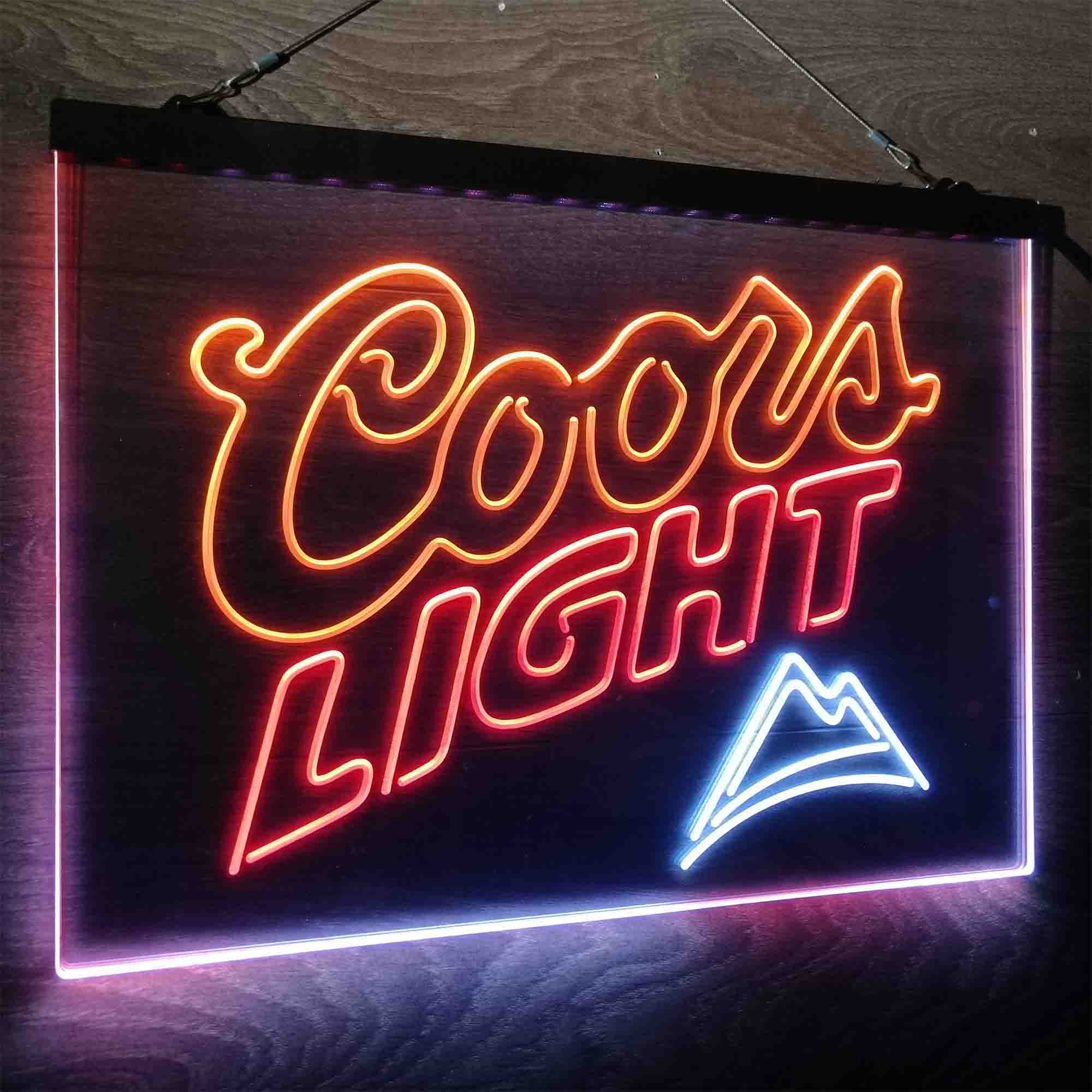 Coors Light Mountain Neon LED Sign 3 Colors