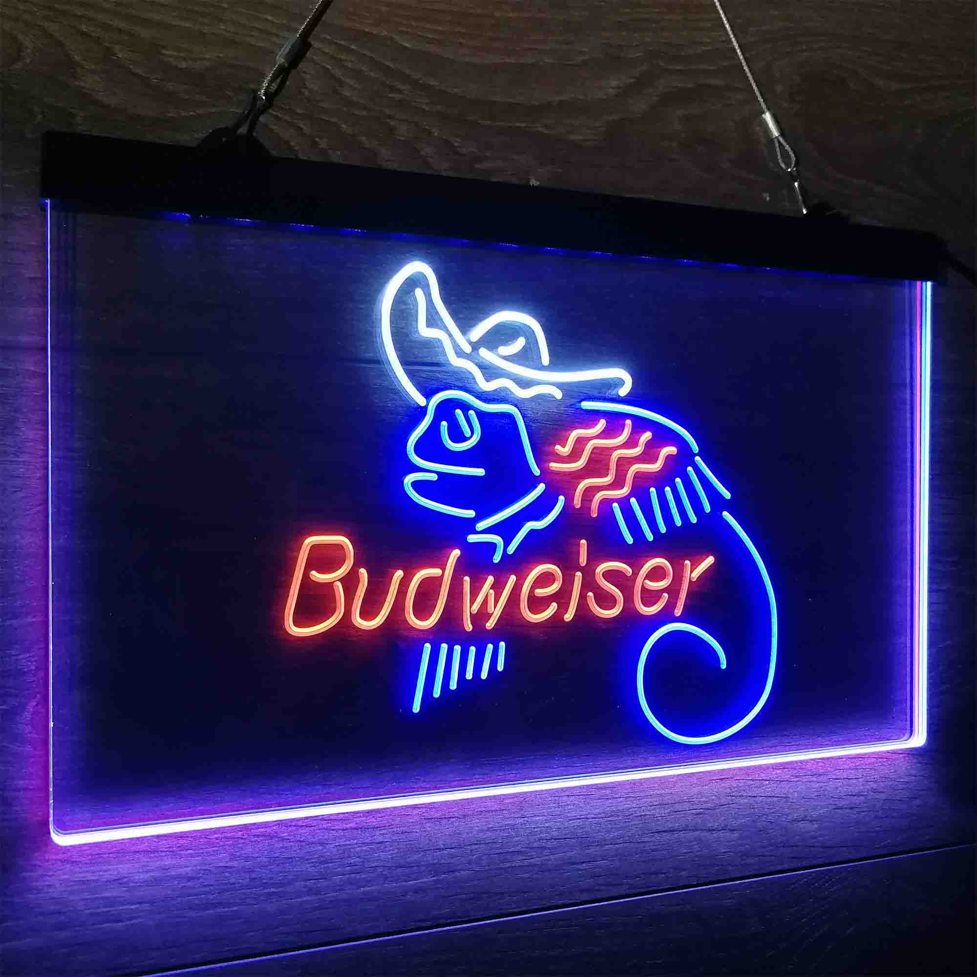 Budweiser Lizard Cowboys Mexico Neon LED Sign 3 Colors