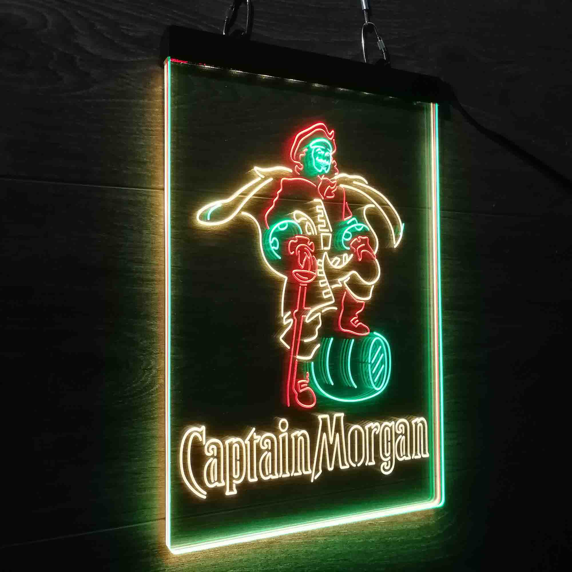 Captain Morgan Rum Neon LED Sign 3 Colors