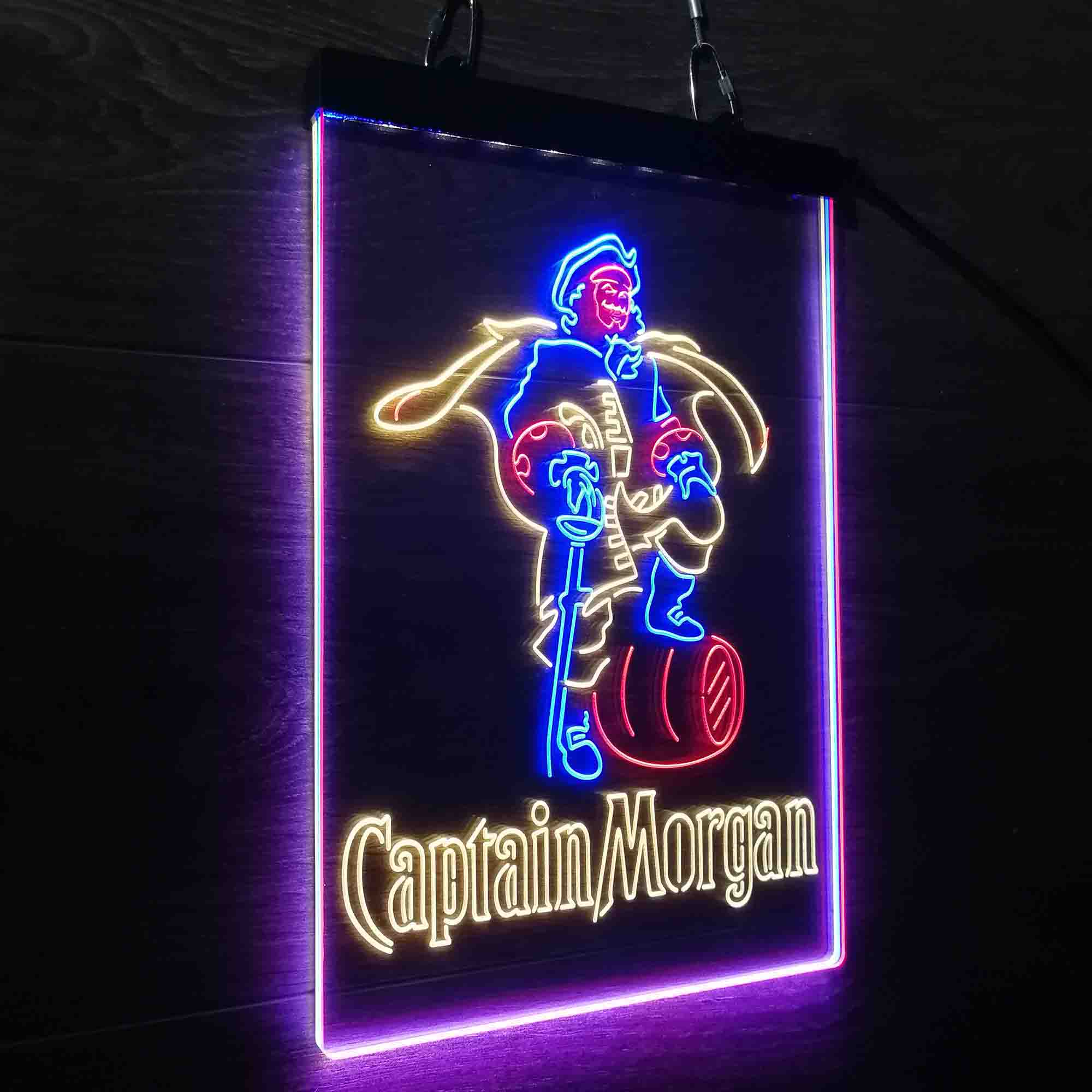 Captain Morgan Rum Neon LED Sign 3 Colors