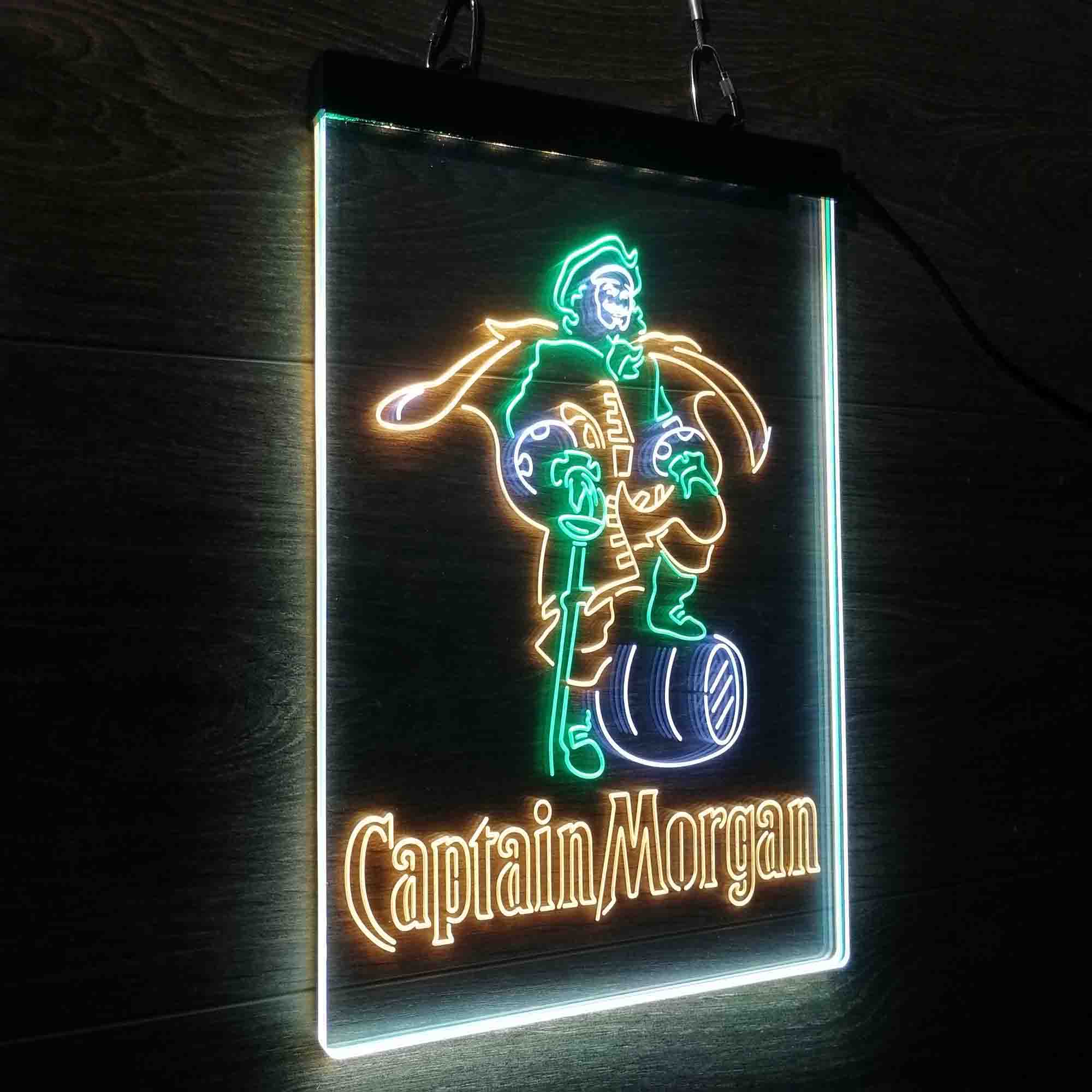 Captain Morgan Rum Neon LED Sign 3 Colors