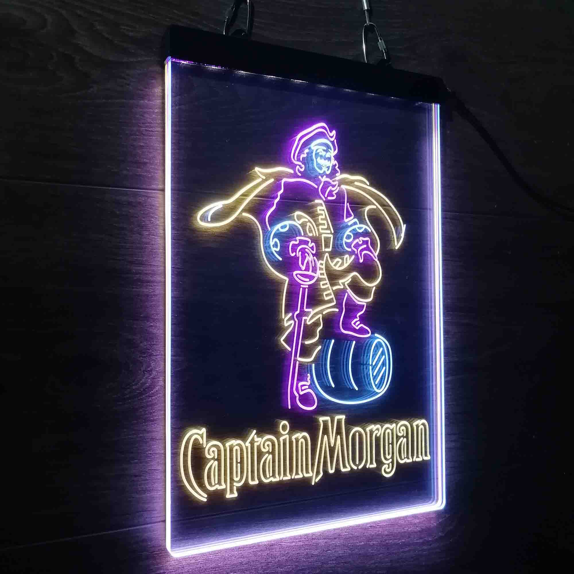 Captain Morgan Rum Neon LED Sign 3 Colors