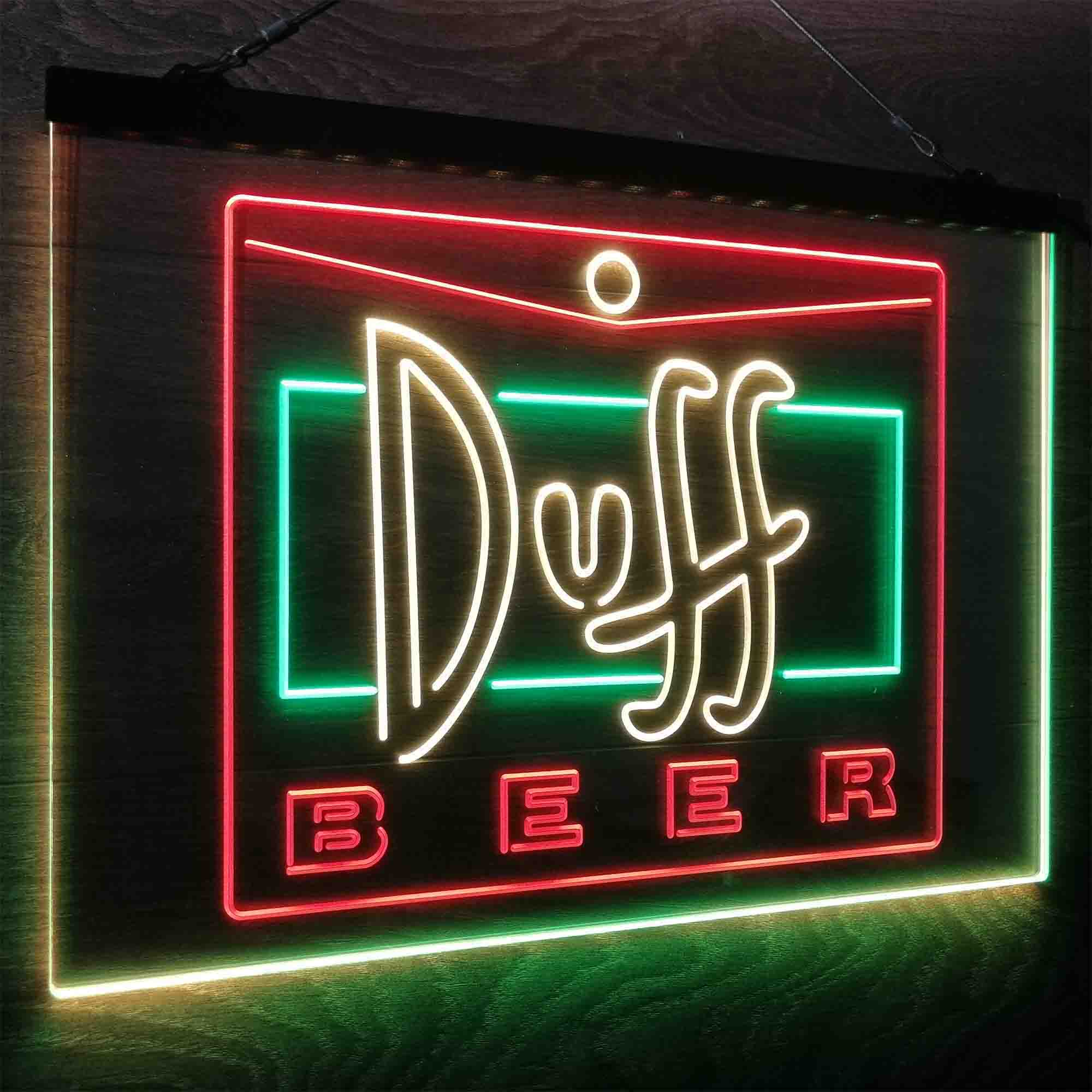 Duff Beer Logo Neon LED Sign 3 Colors