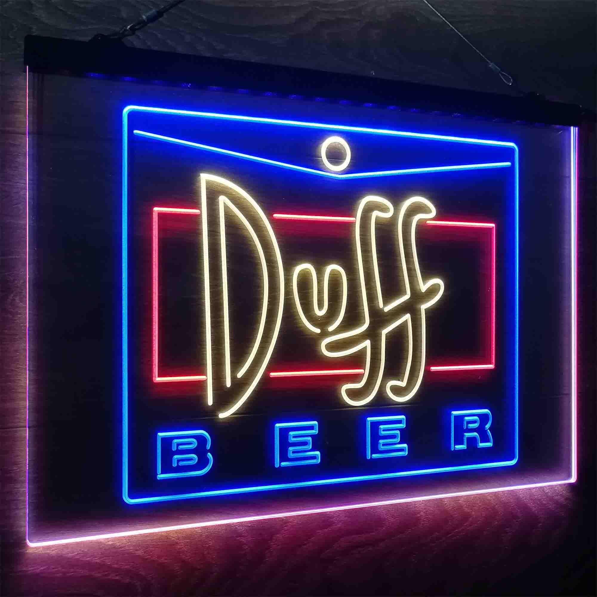 Duff Beer Logo Neon LED Sign 3 Colors