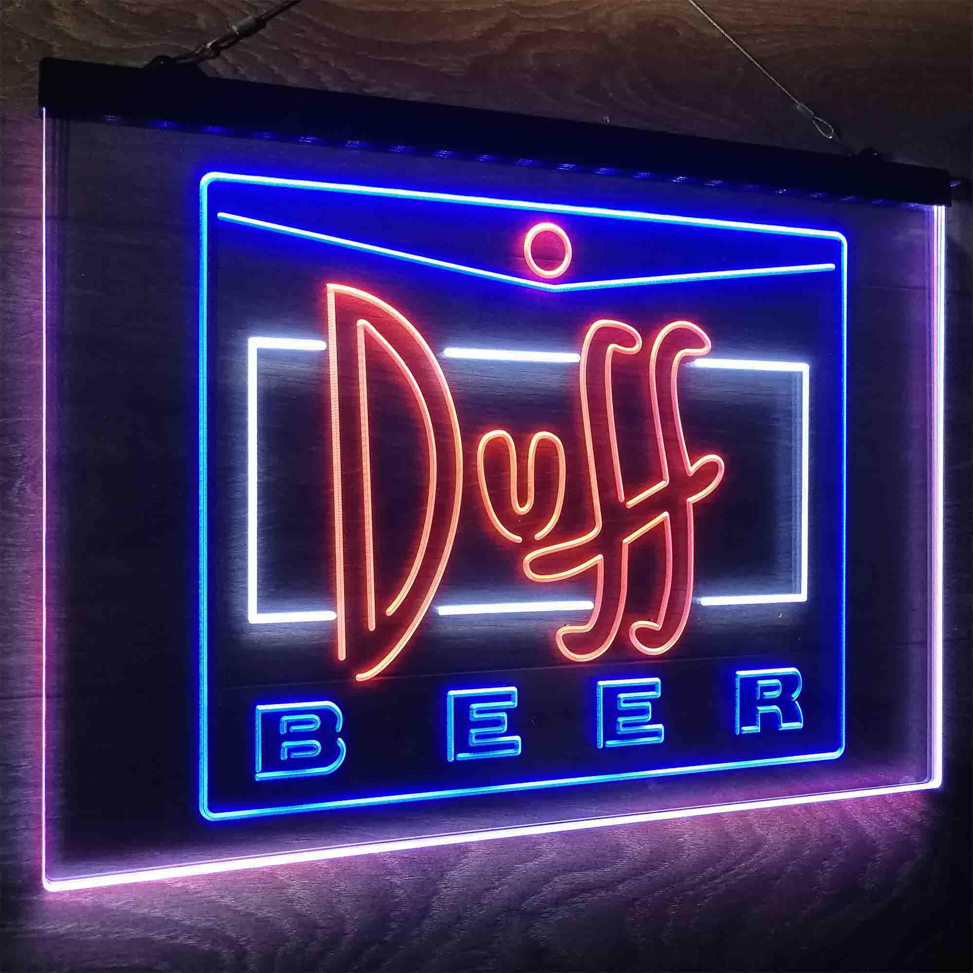 Duff Beer Logo Neon LED Sign 3 Colors