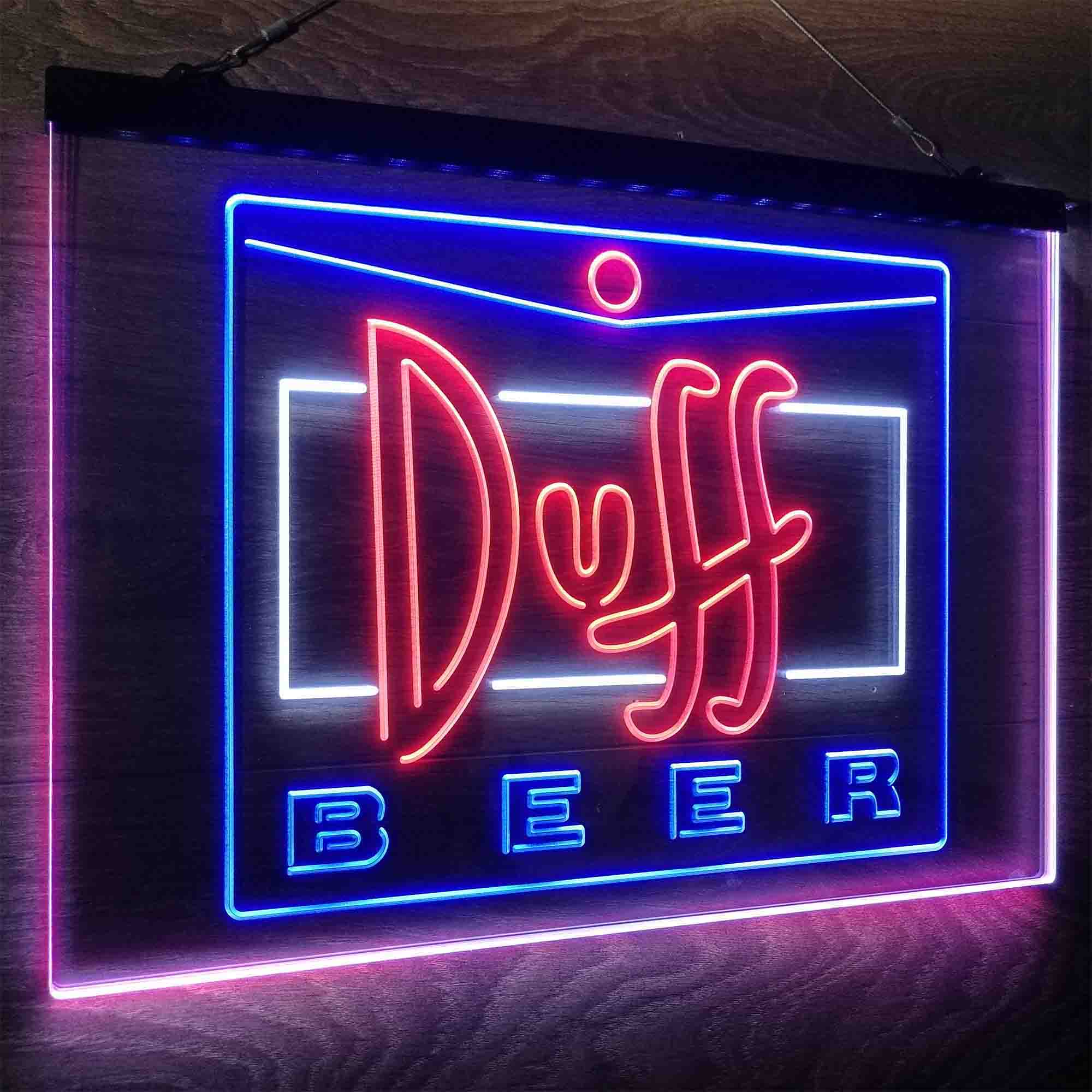 Duff Beer Logo Neon LED Sign 3 Colors