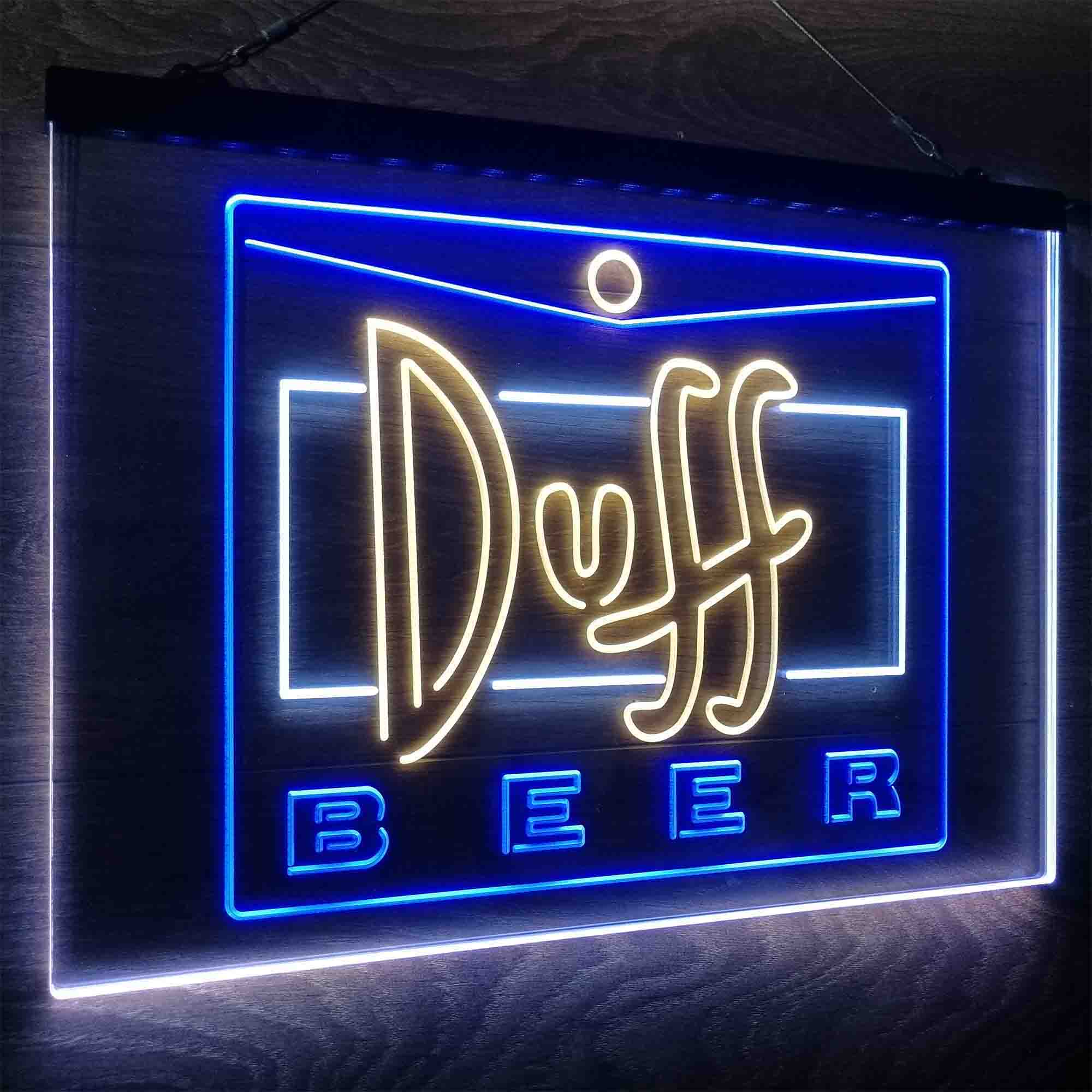 Duff Beer Logo Neon LED Sign 3 Colors