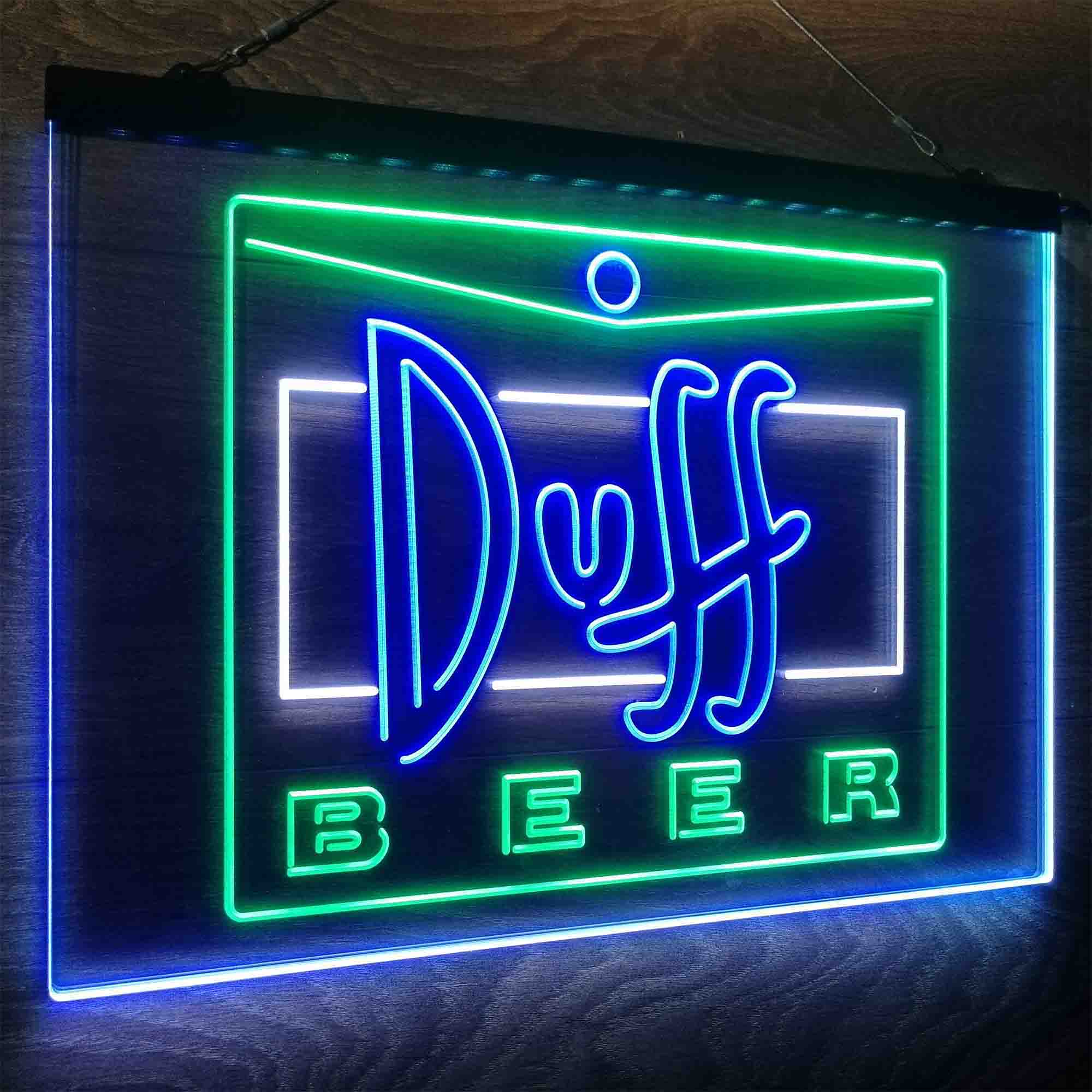 Duff Beer Logo Neon LED Sign 3 Colors