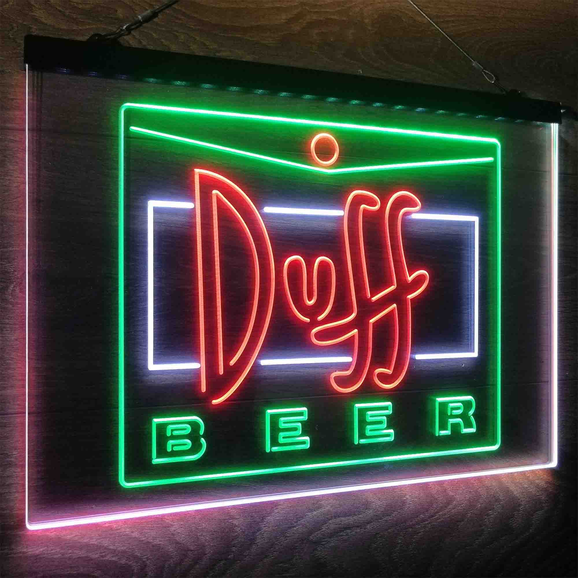 Duff Beer Logo Neon LED Sign 3 Colors